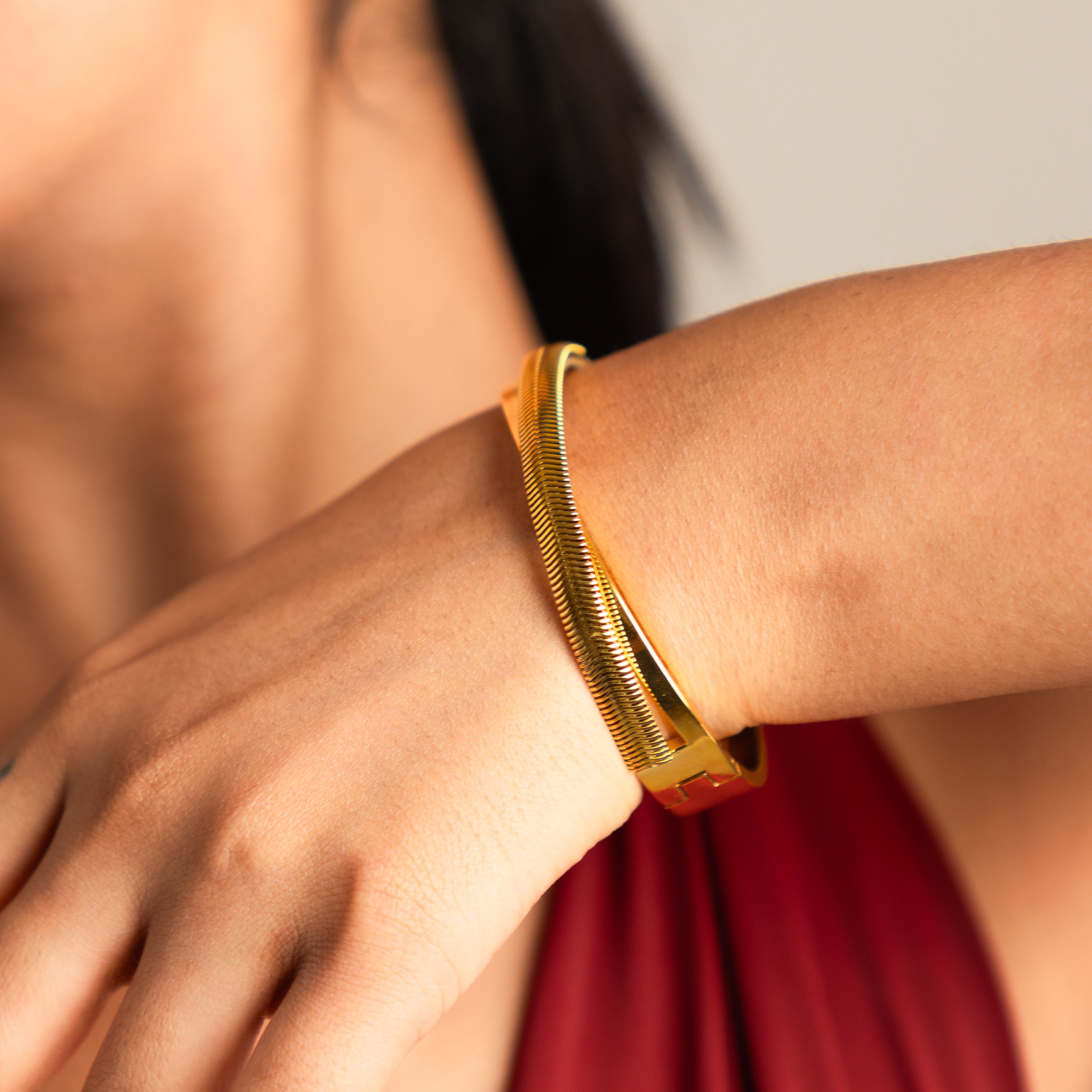 Dual Twister Bangle