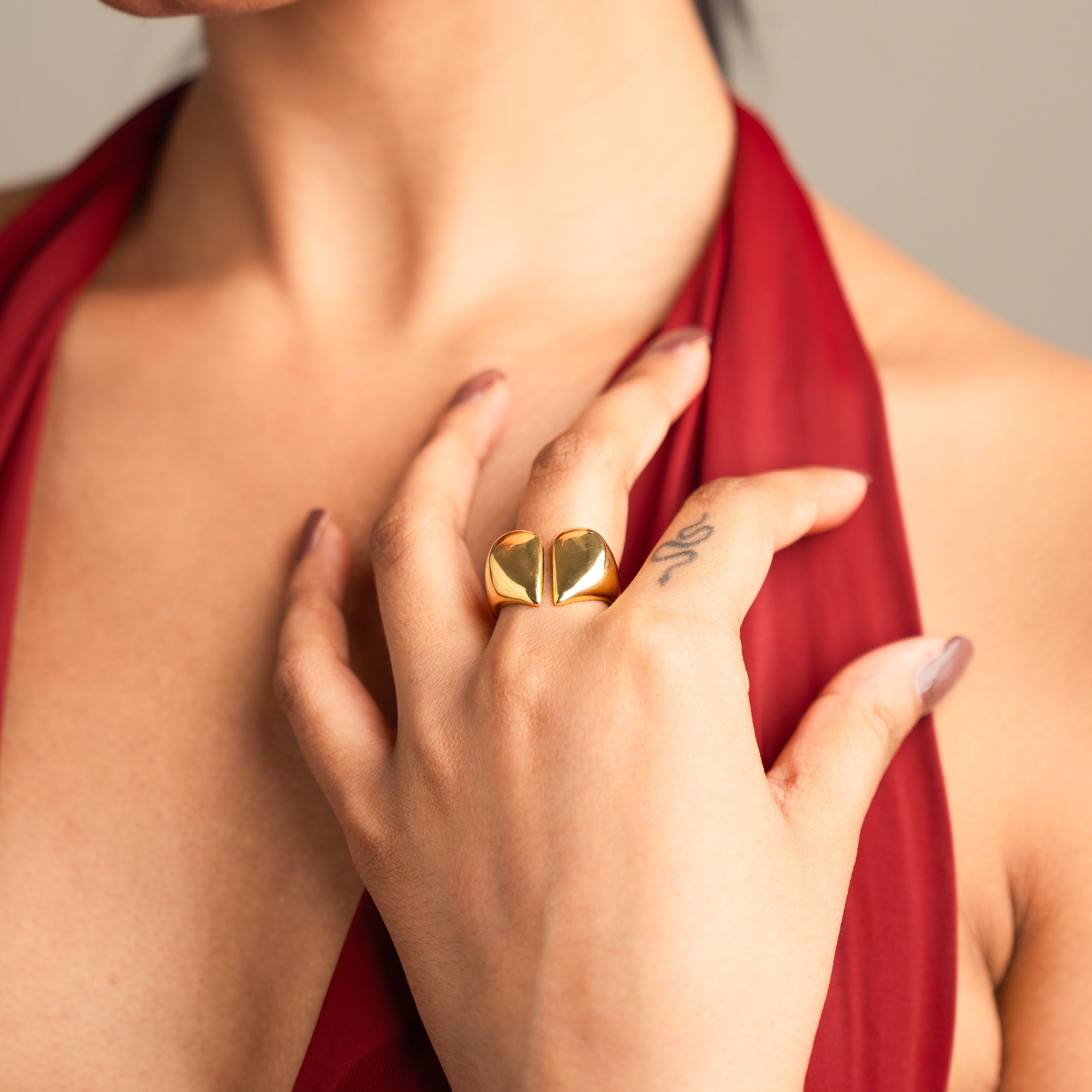 Pear Openness Ring