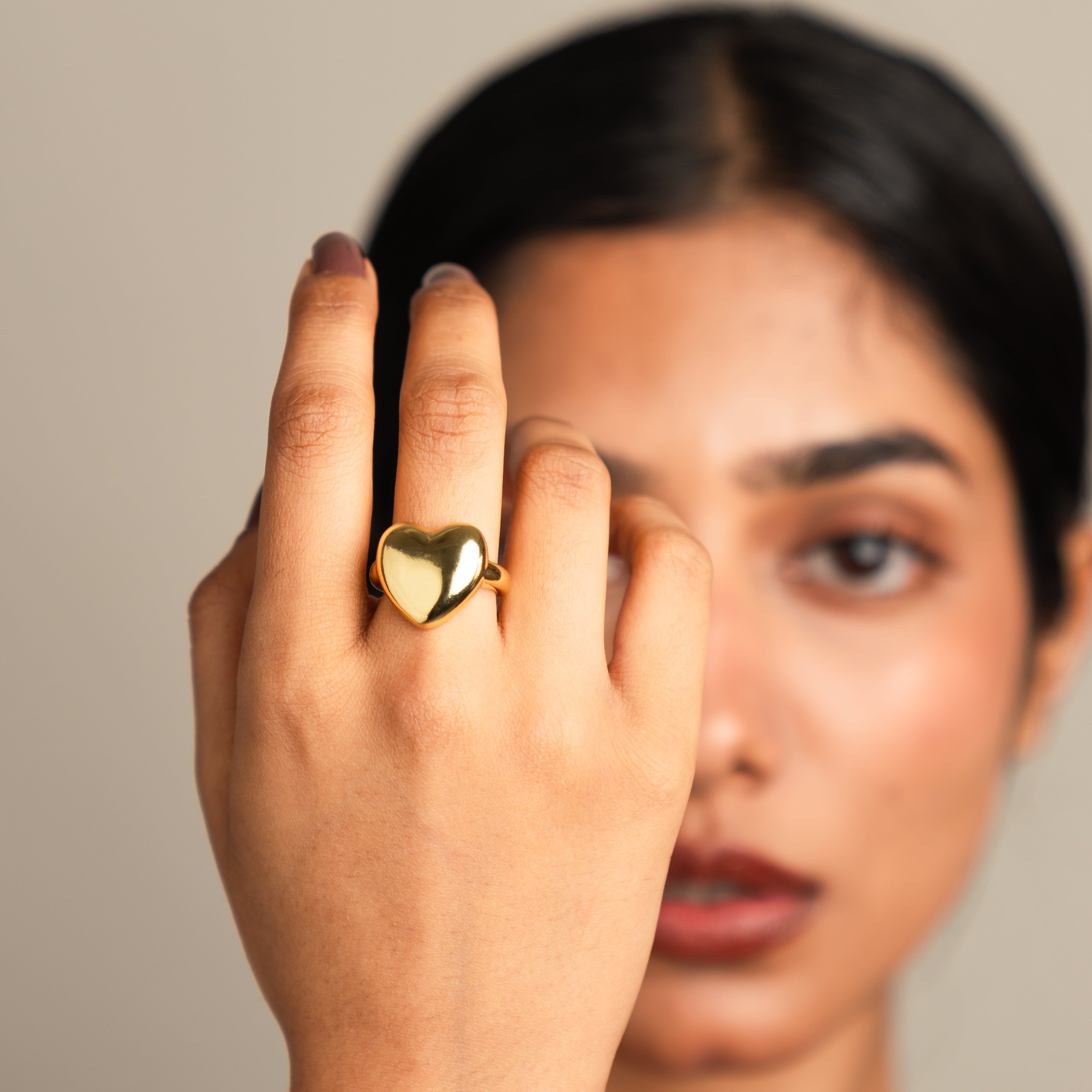 Chunky Heart Ring