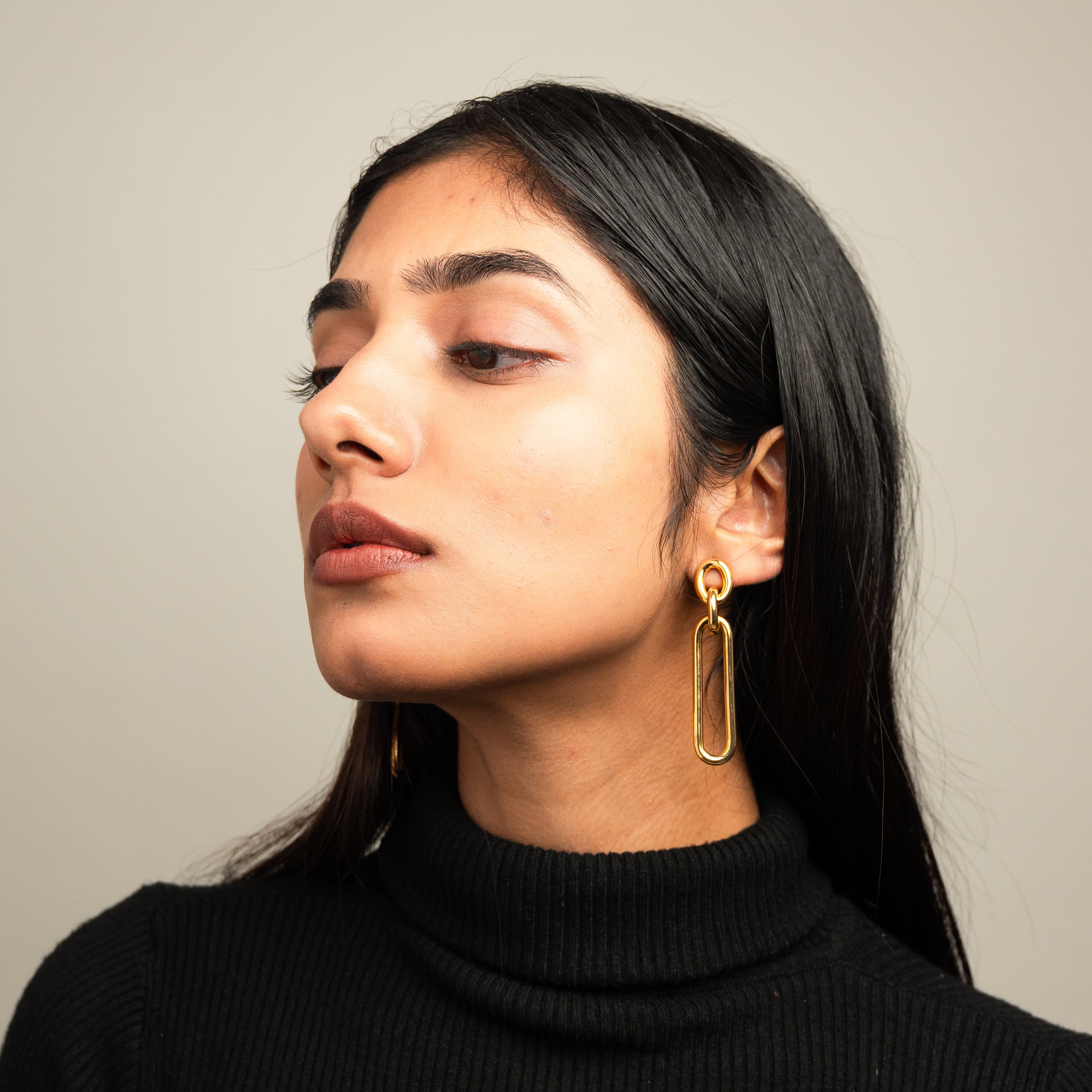 Bar Clip Statement Earrings