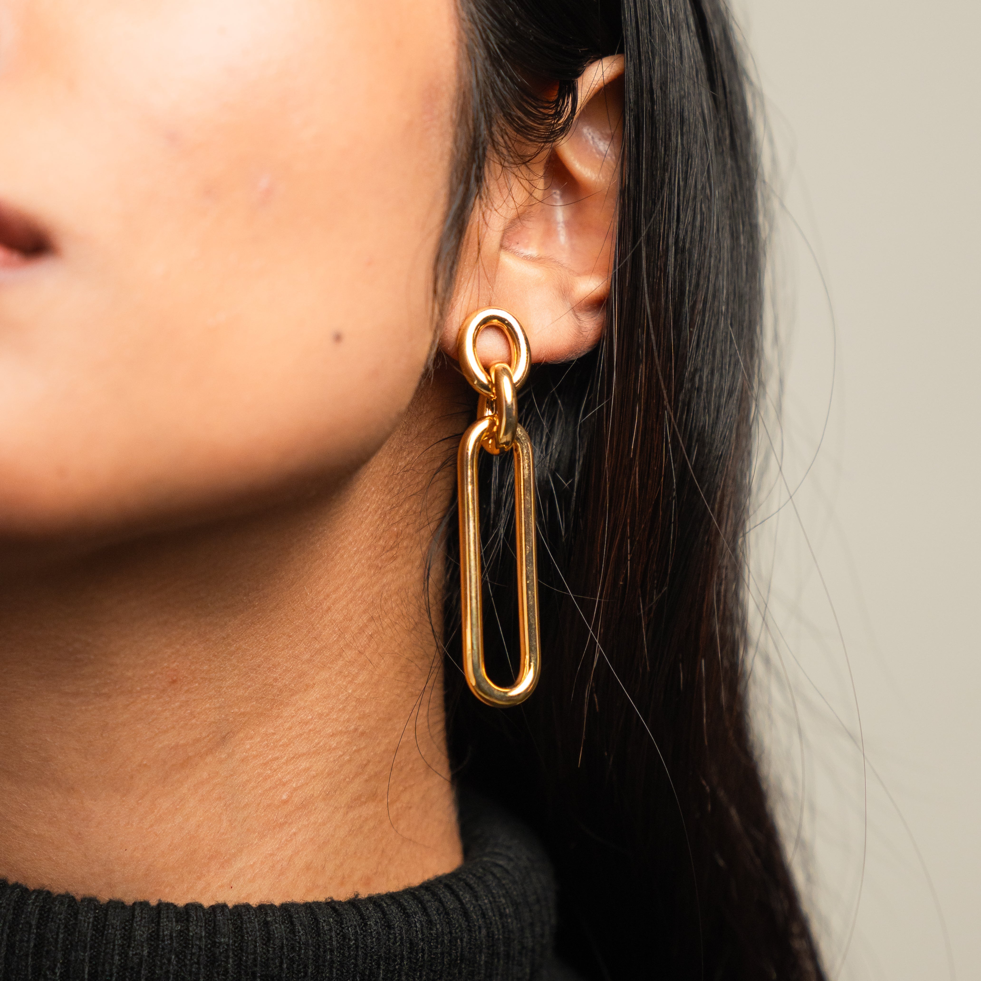 Bar Clip Statement Earrings