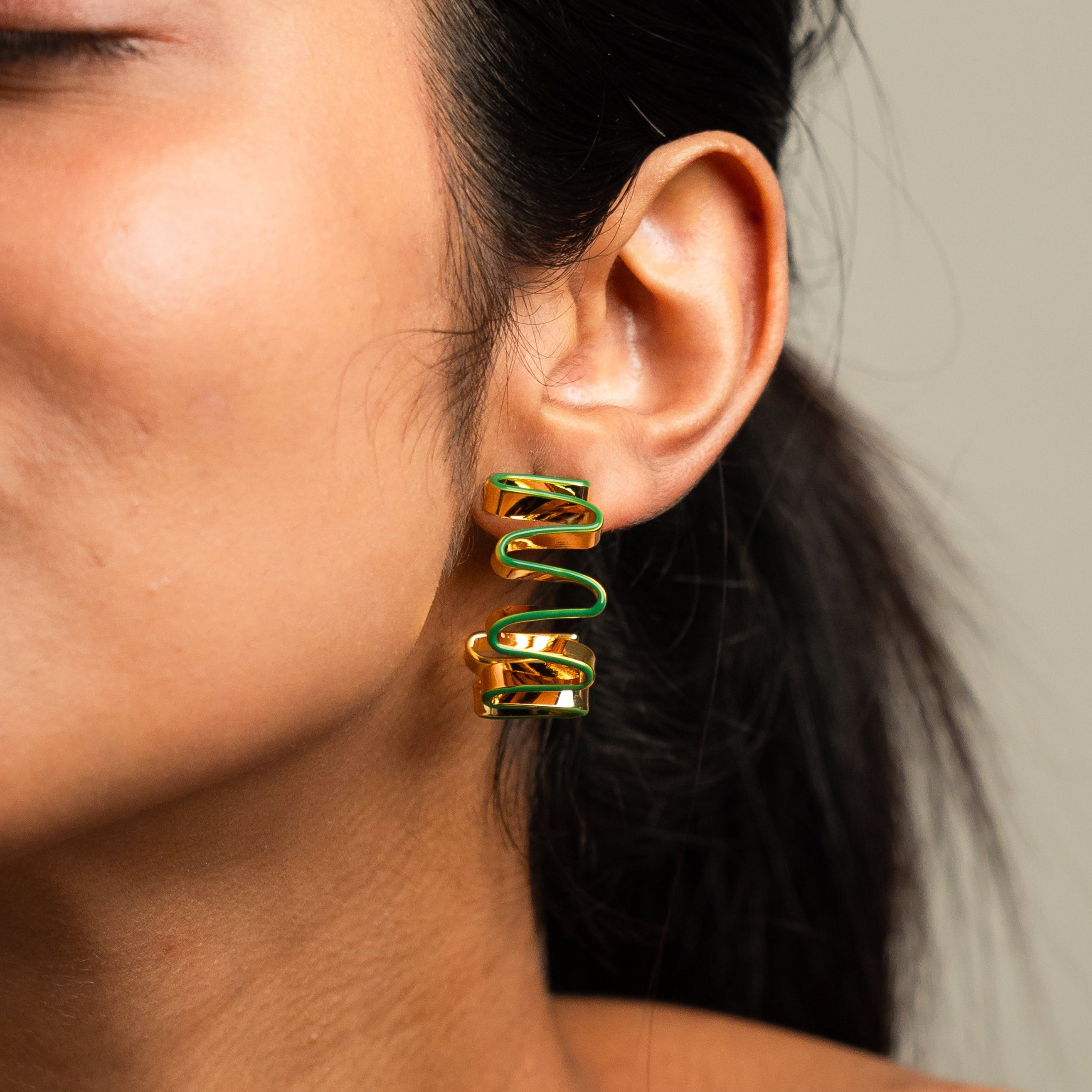 The Ripple Hoop Earrings