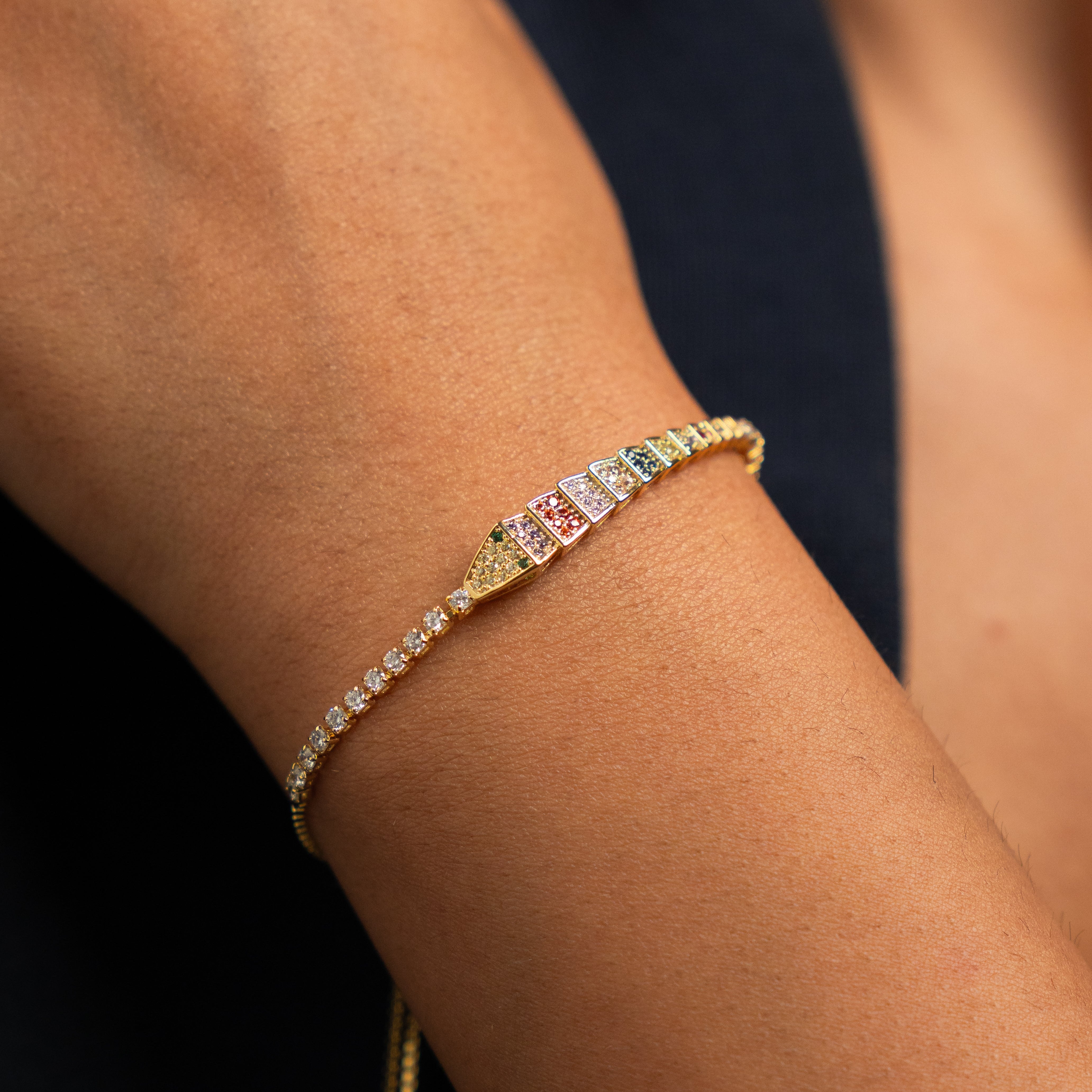 Psychedelic Snake Bracelet