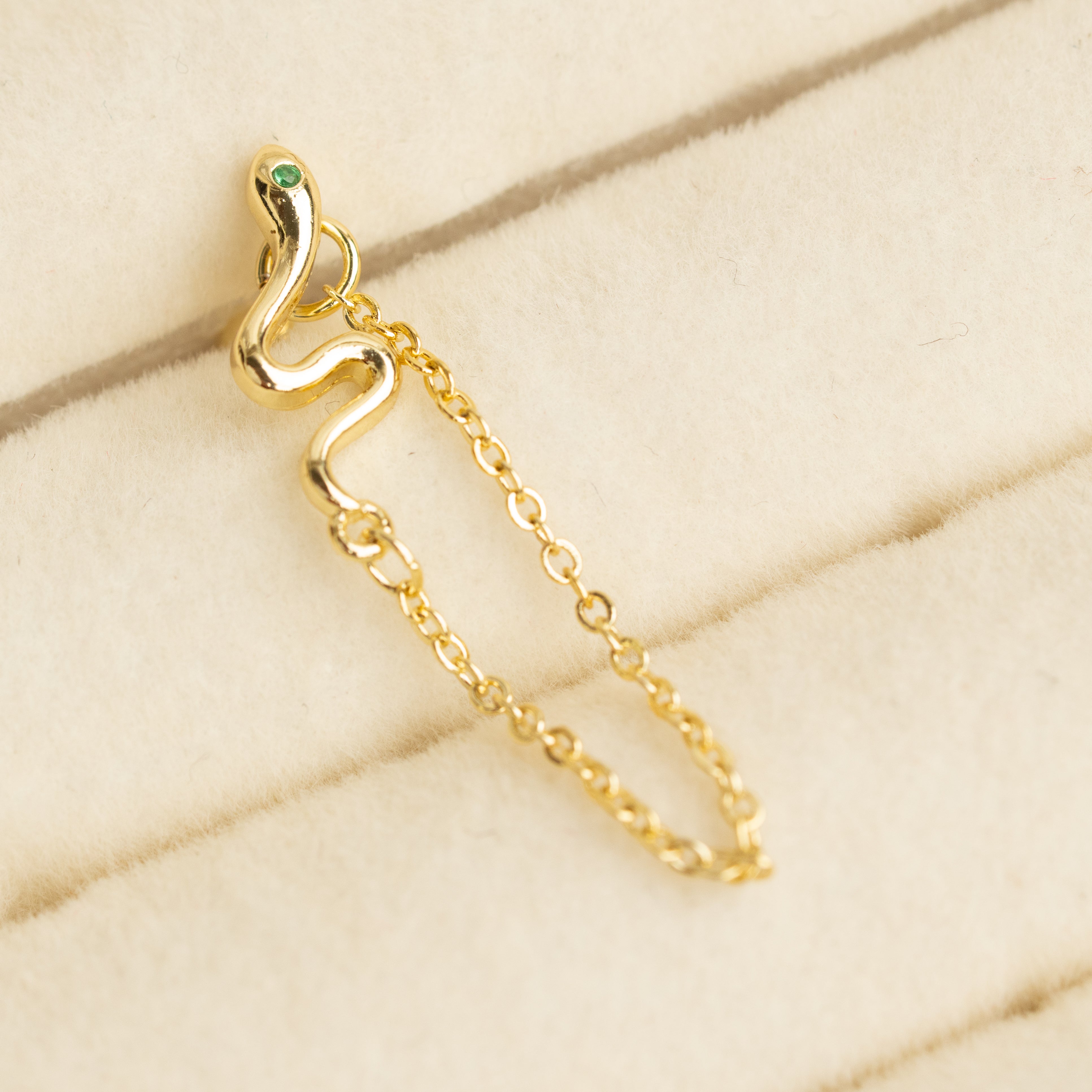 Snake Chain Stud Earring