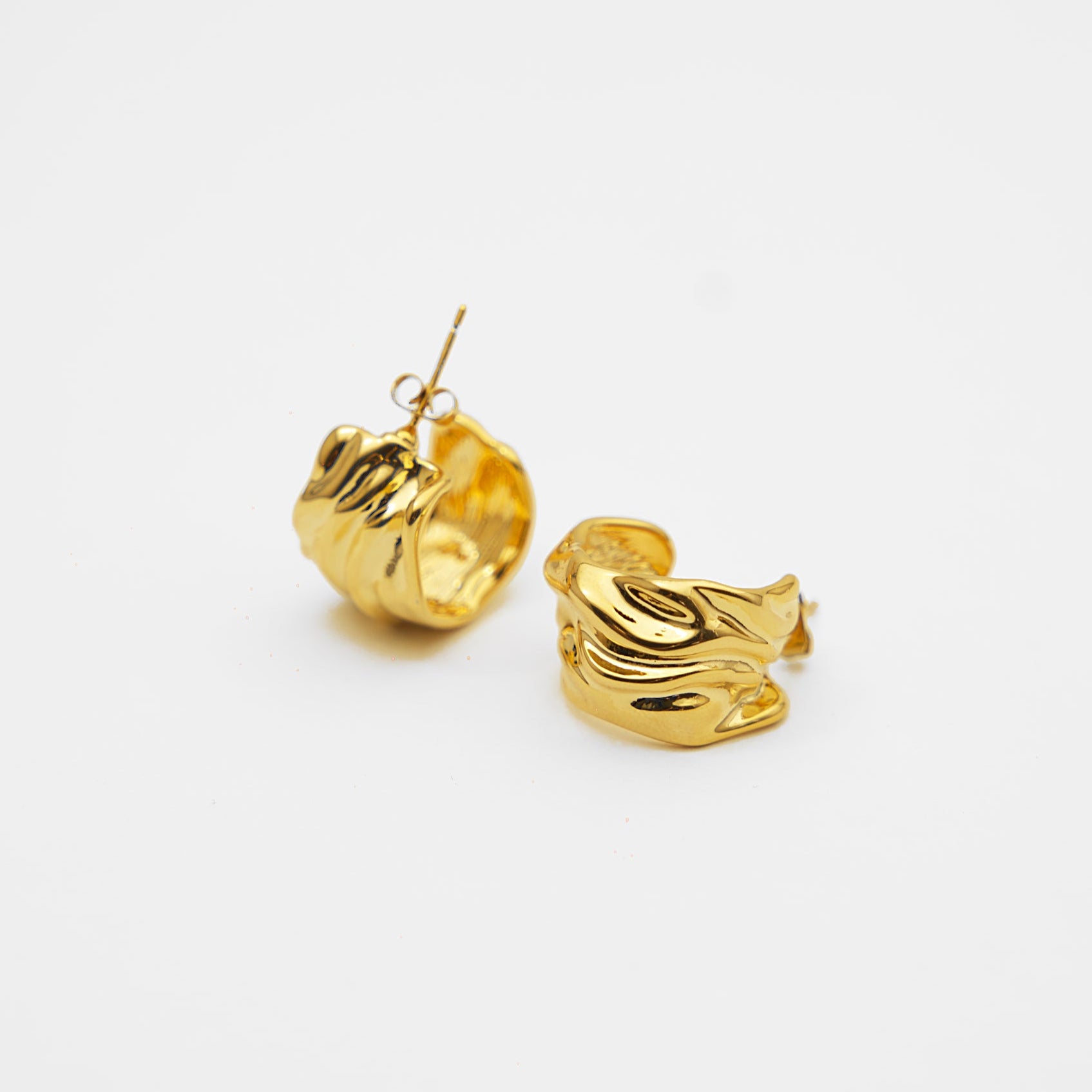 Abstract Hoop Earrings