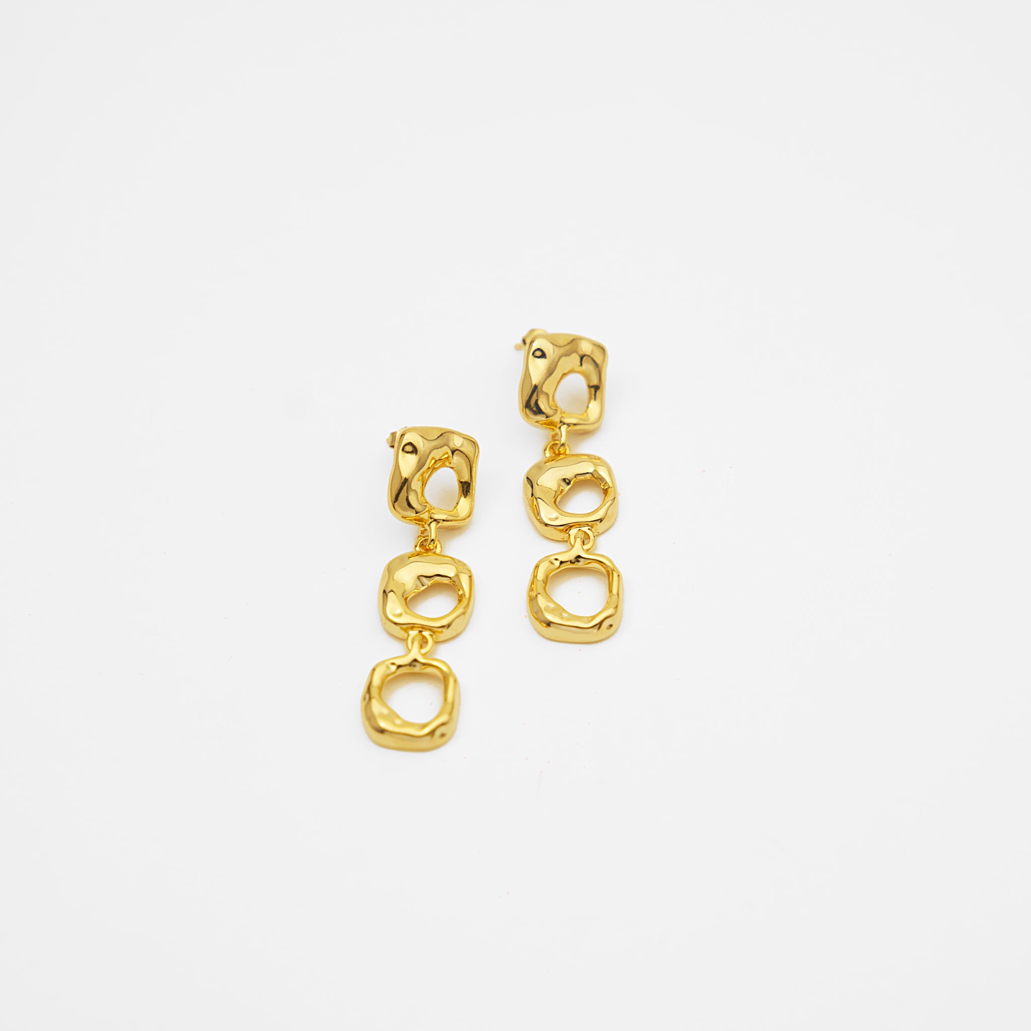 Trio Charm Drop Earrings