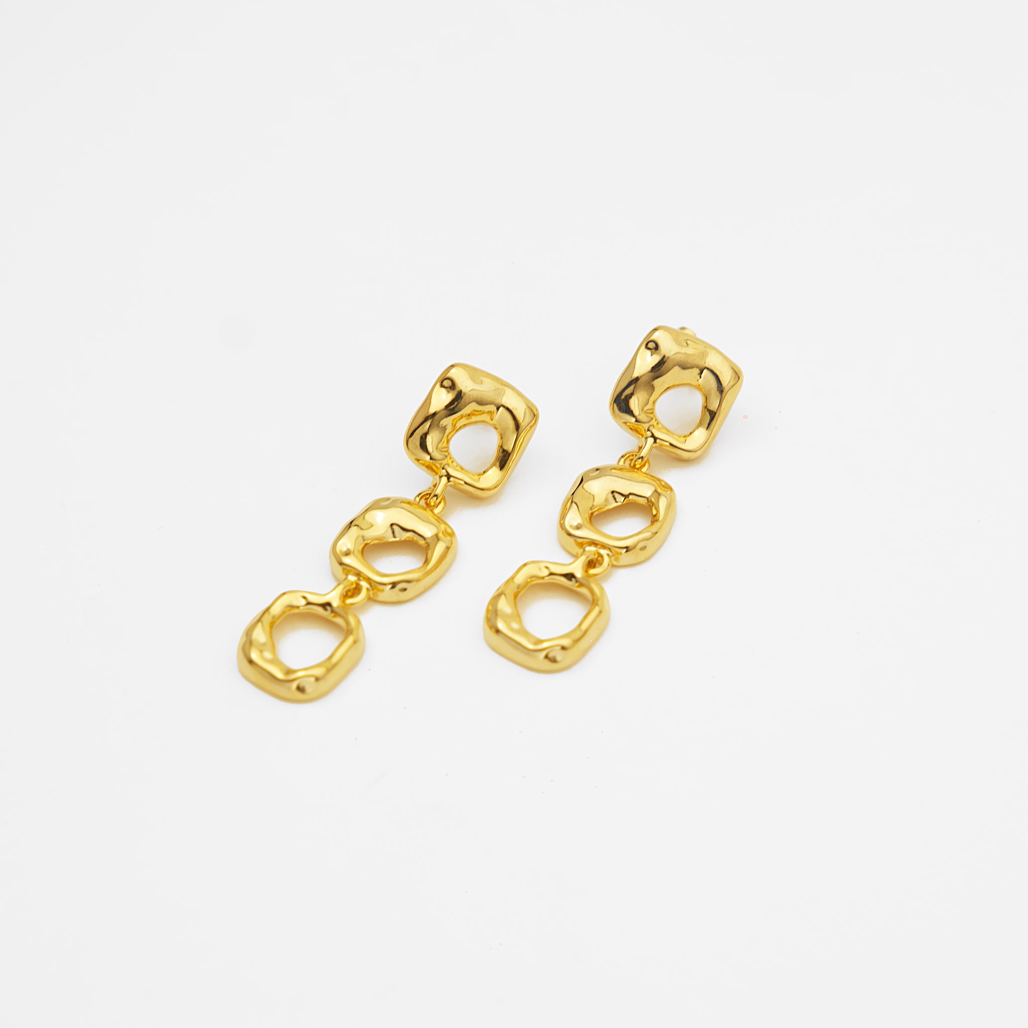 Trio Charm Drop Earrings