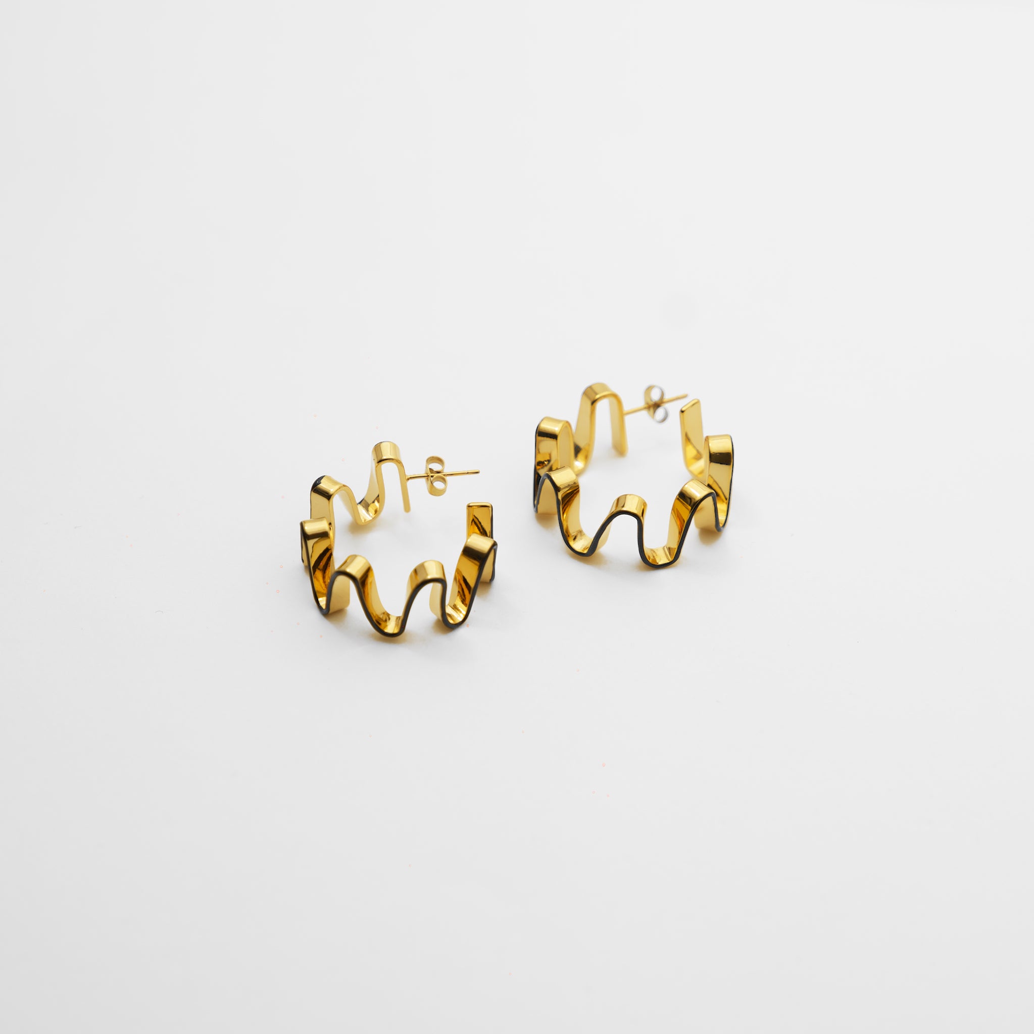 The Ripple Hoop Earrings