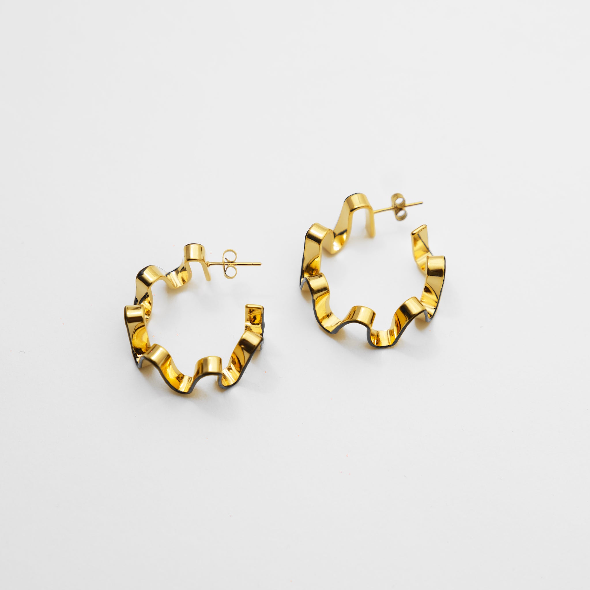 The Ripple Hoop Earrings