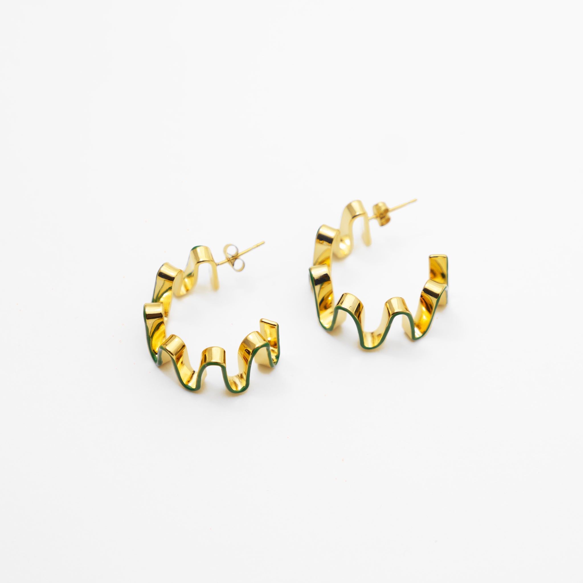 The Ripple Hoop Earrings