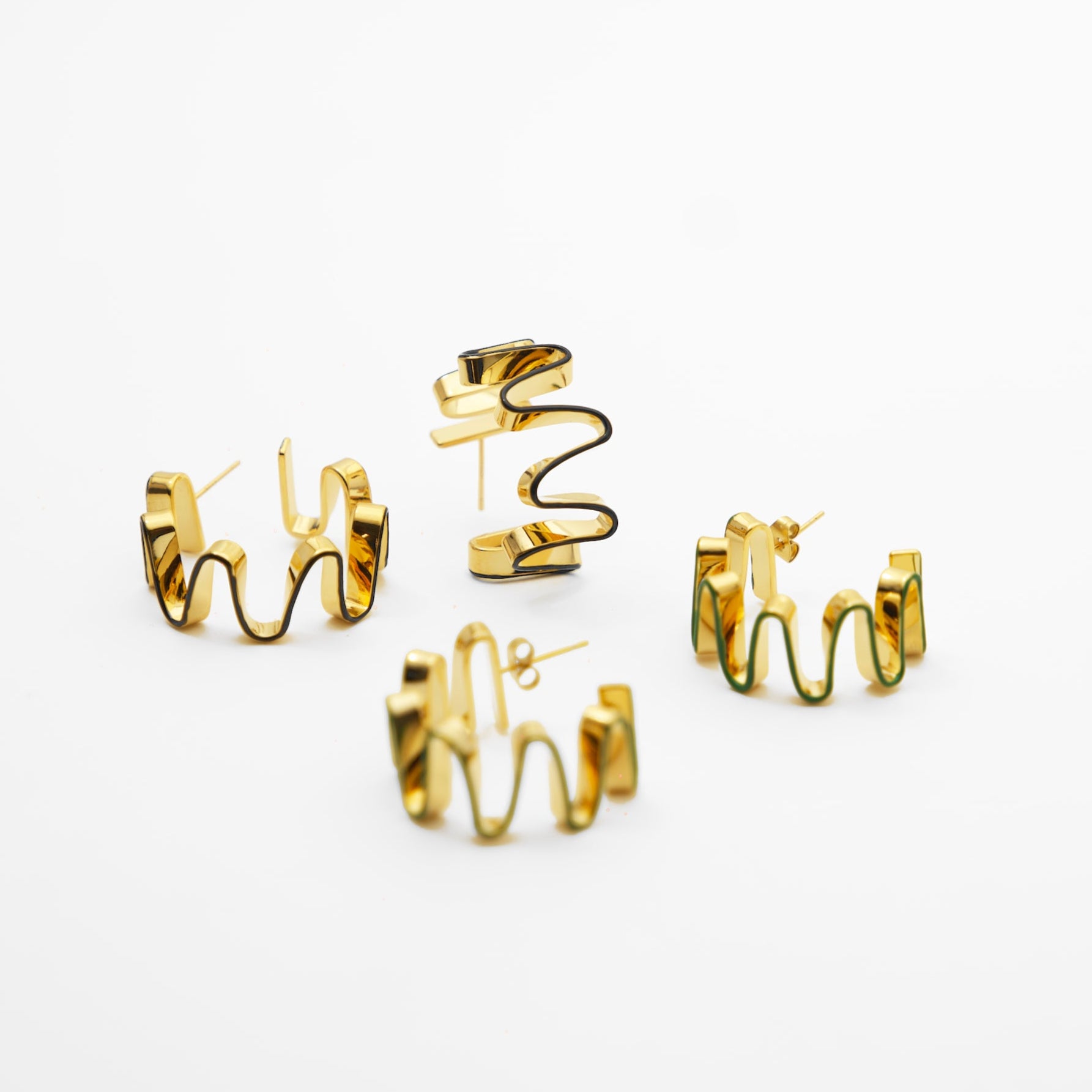 The Ripple Hoop Earrings