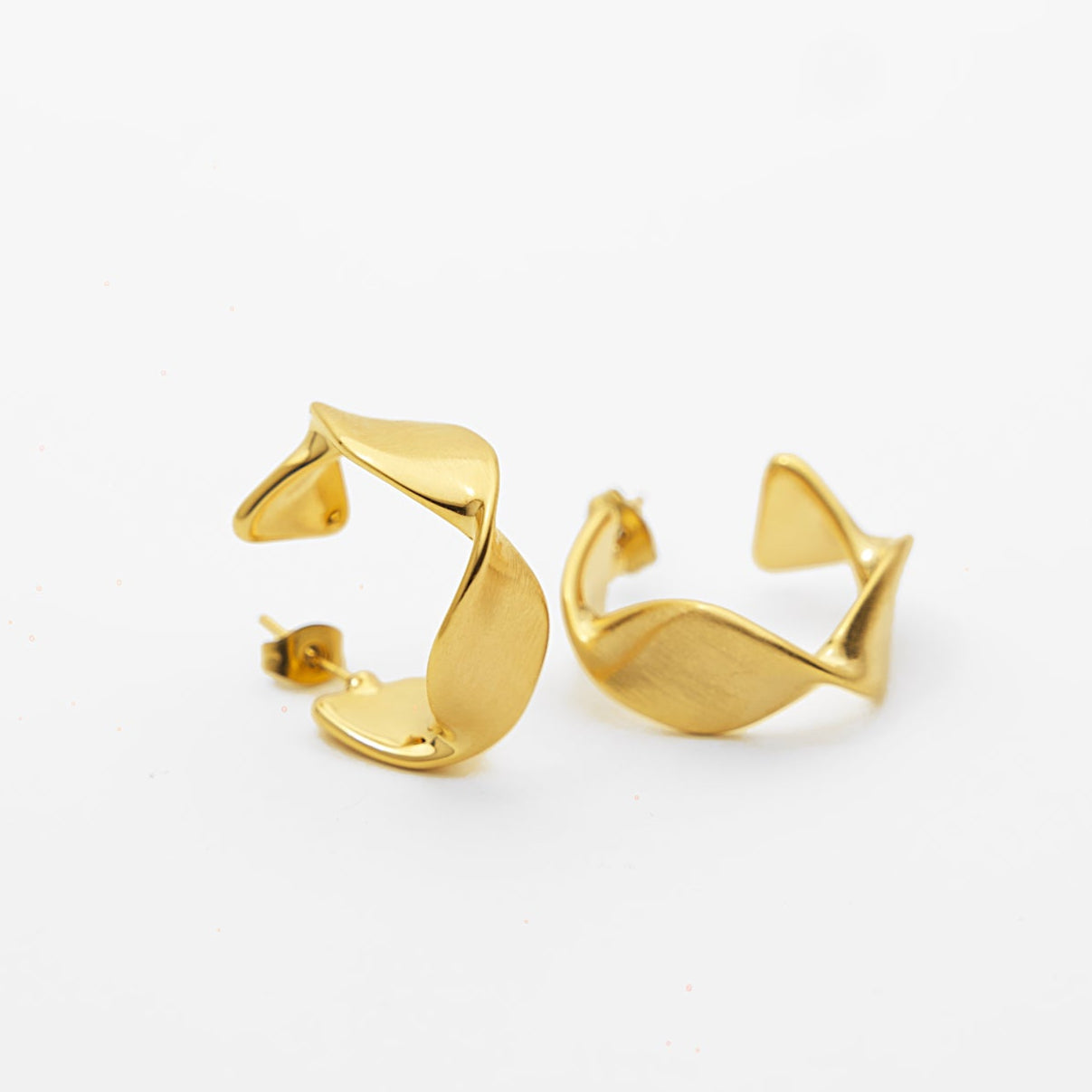 Etched Matte Hoops