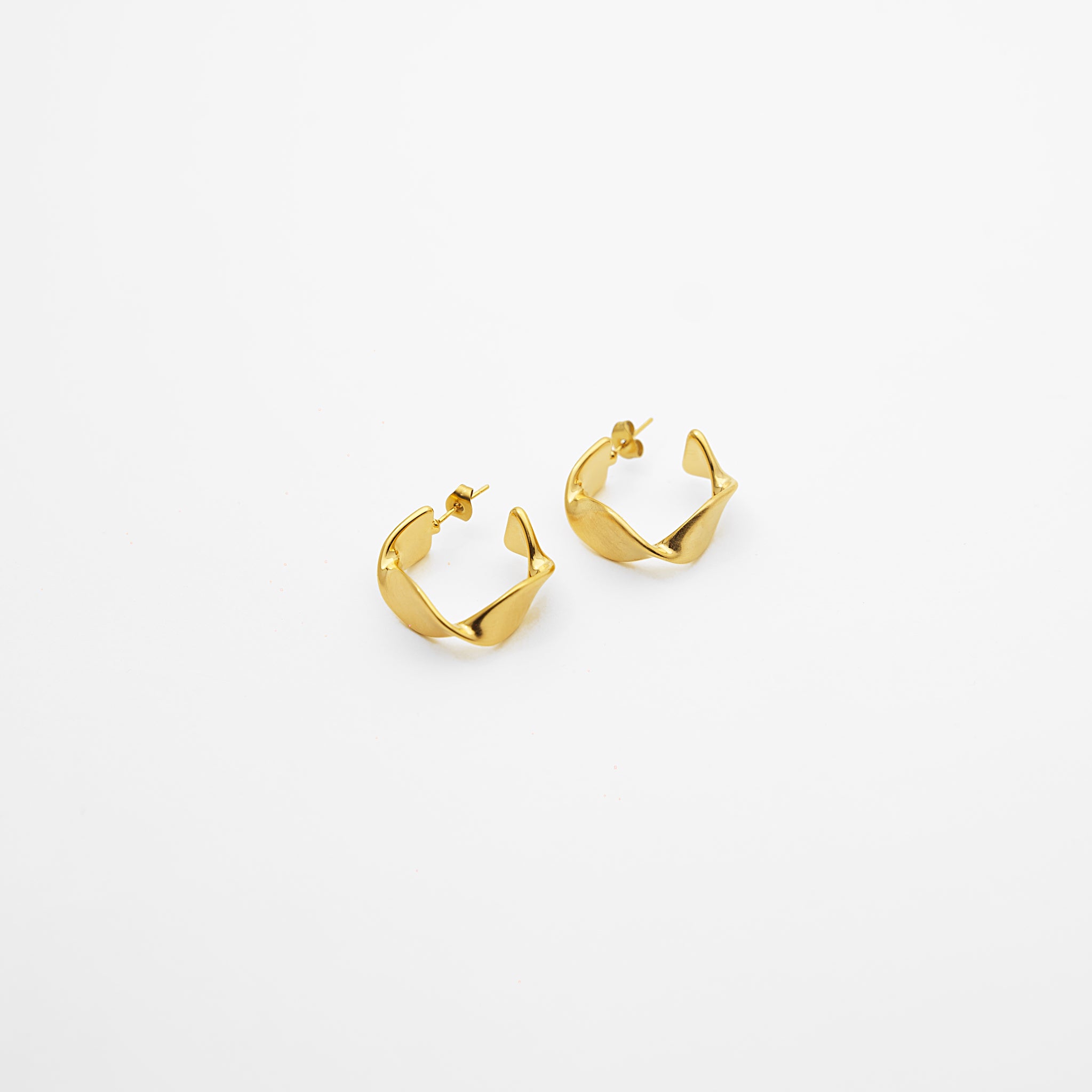 Etched Matte Hoops