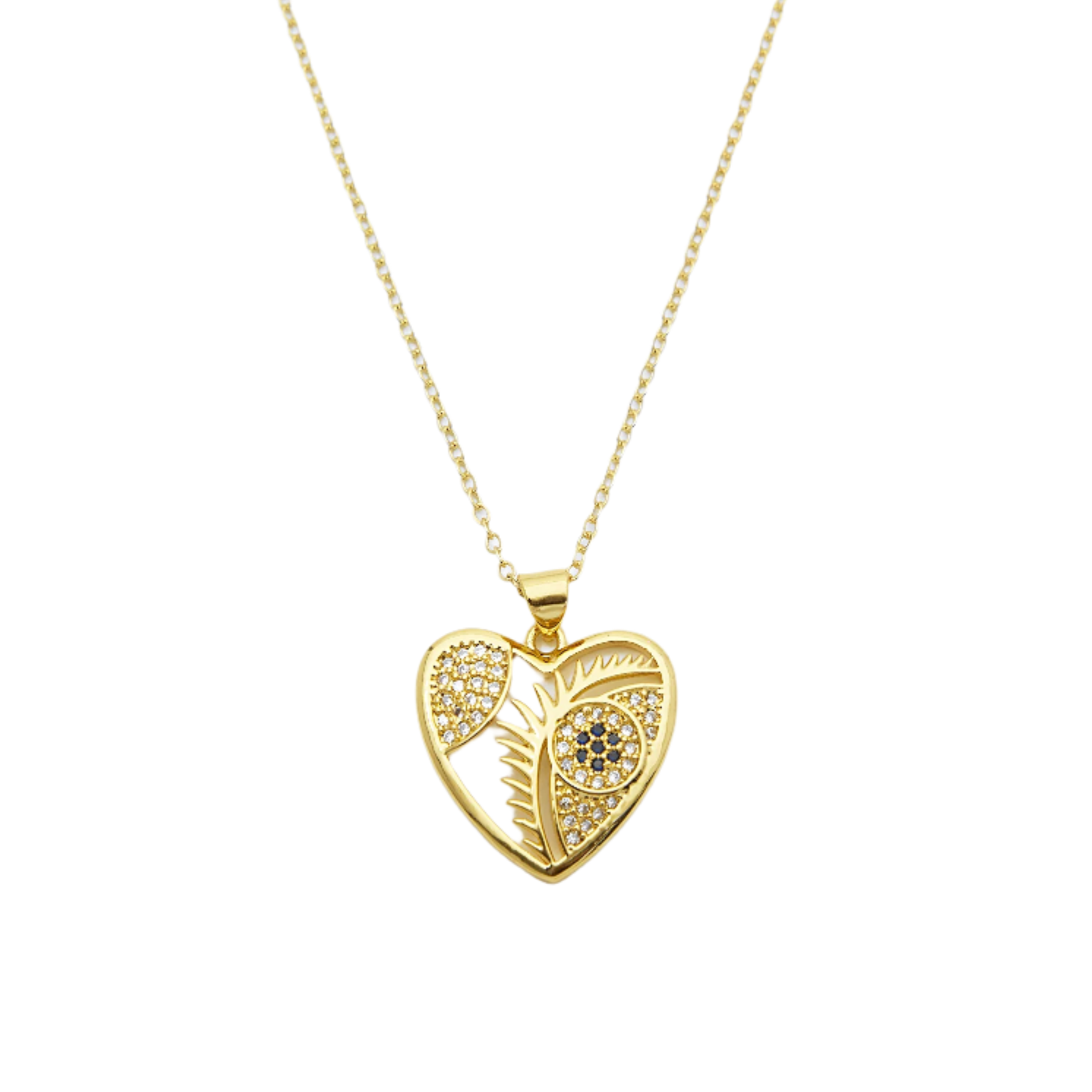 Guardian Heart Eye Necklace