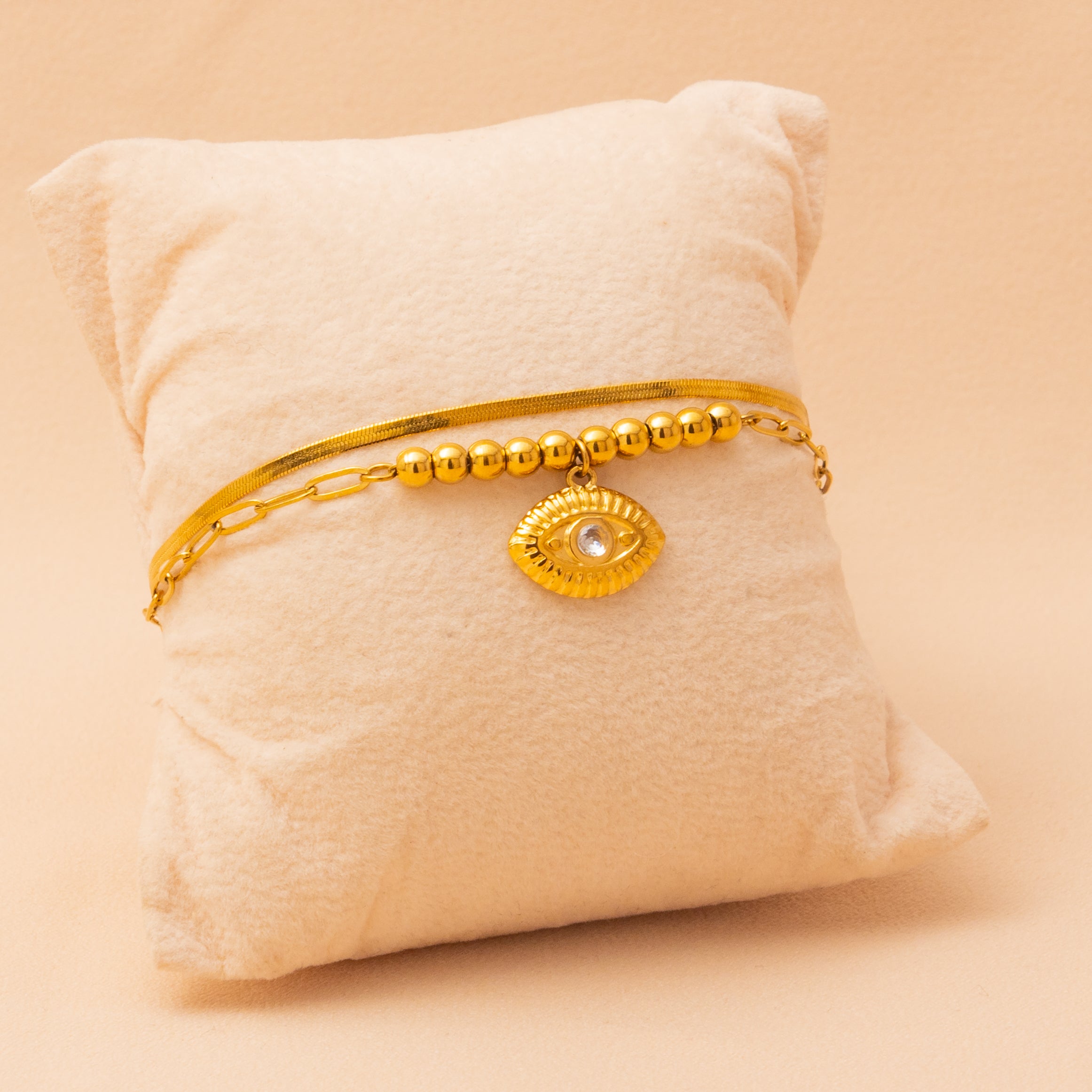 All-Seeing Grace Layered Bracelet