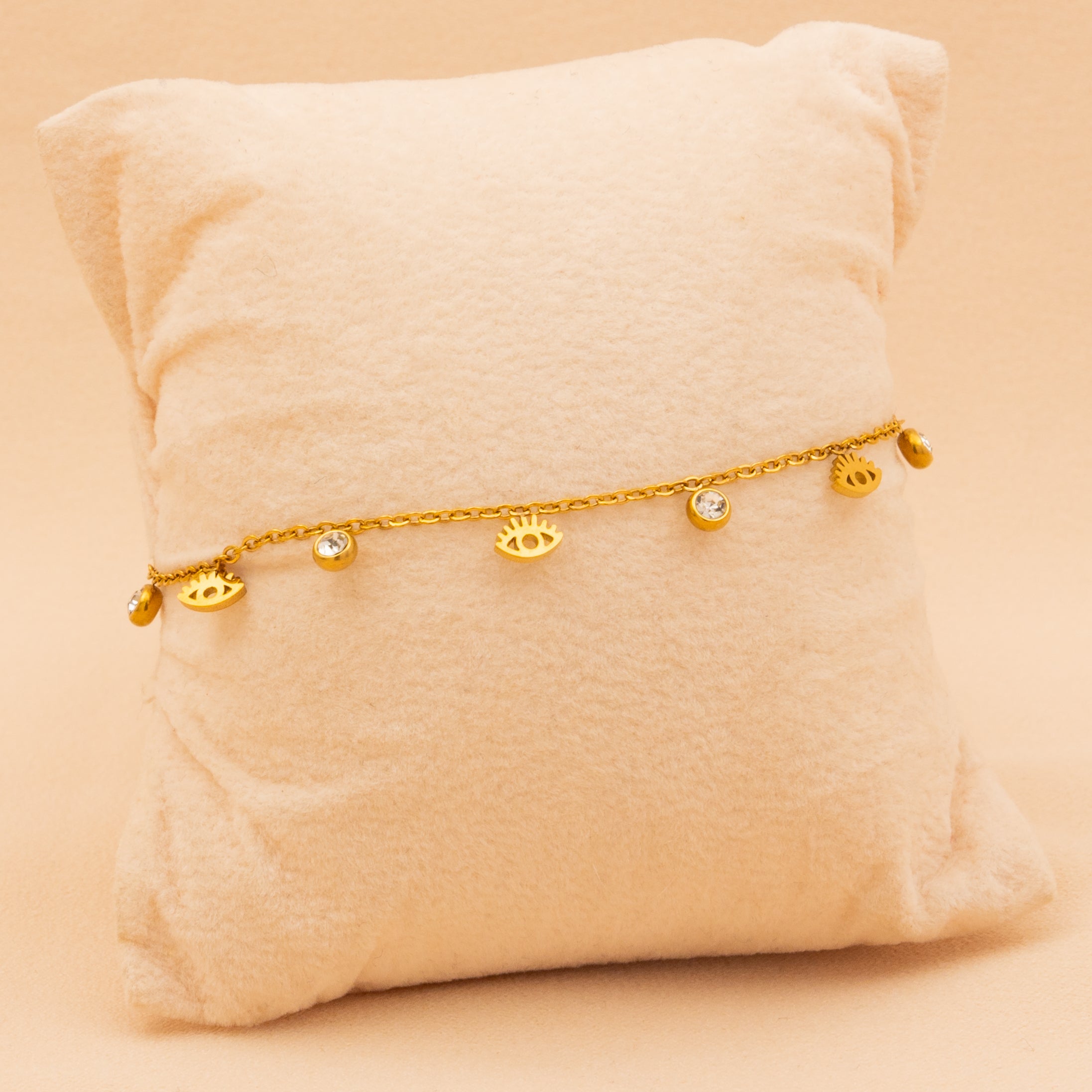 Minimal Evil Eye Bracelet