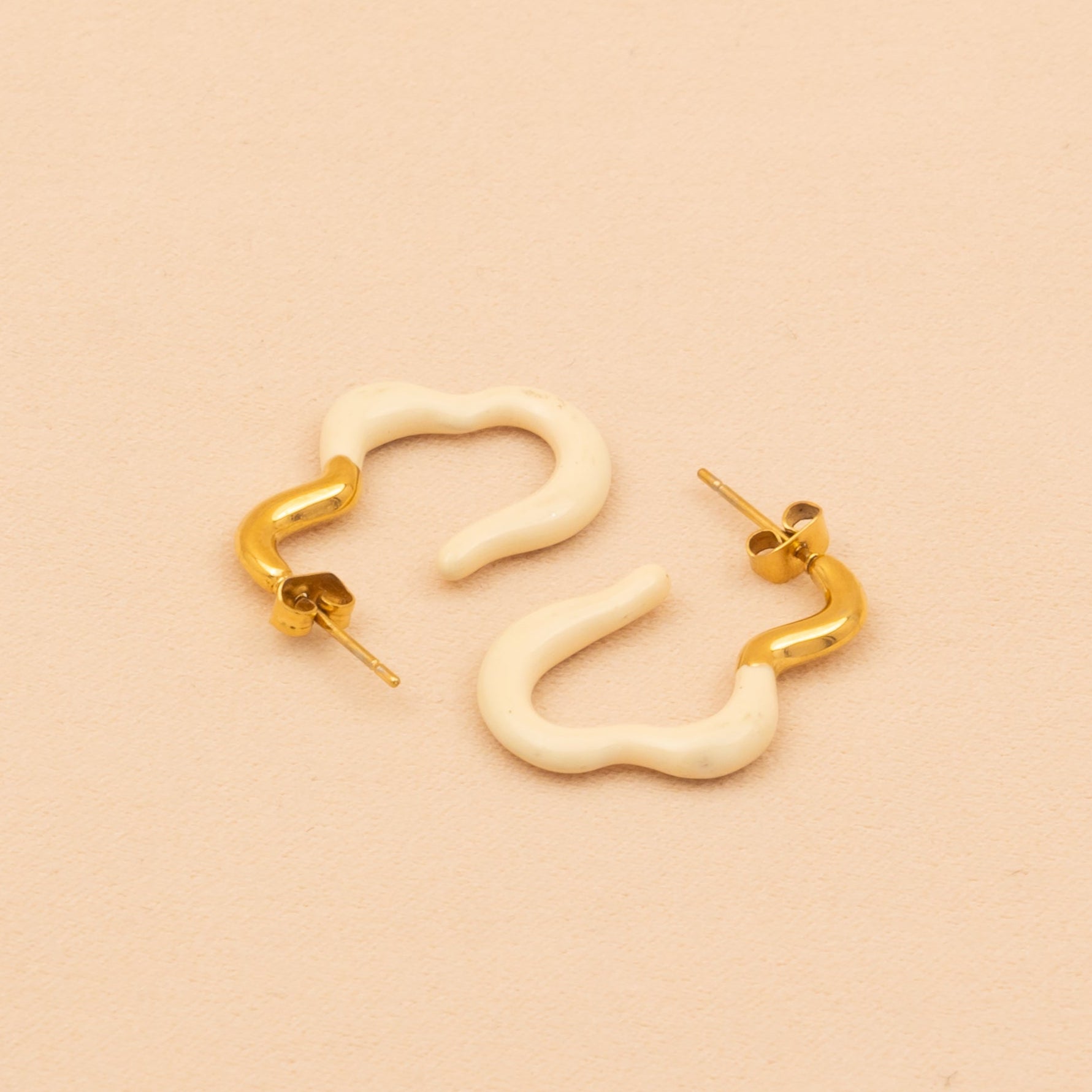Abstract Cloud Hoop Earrings