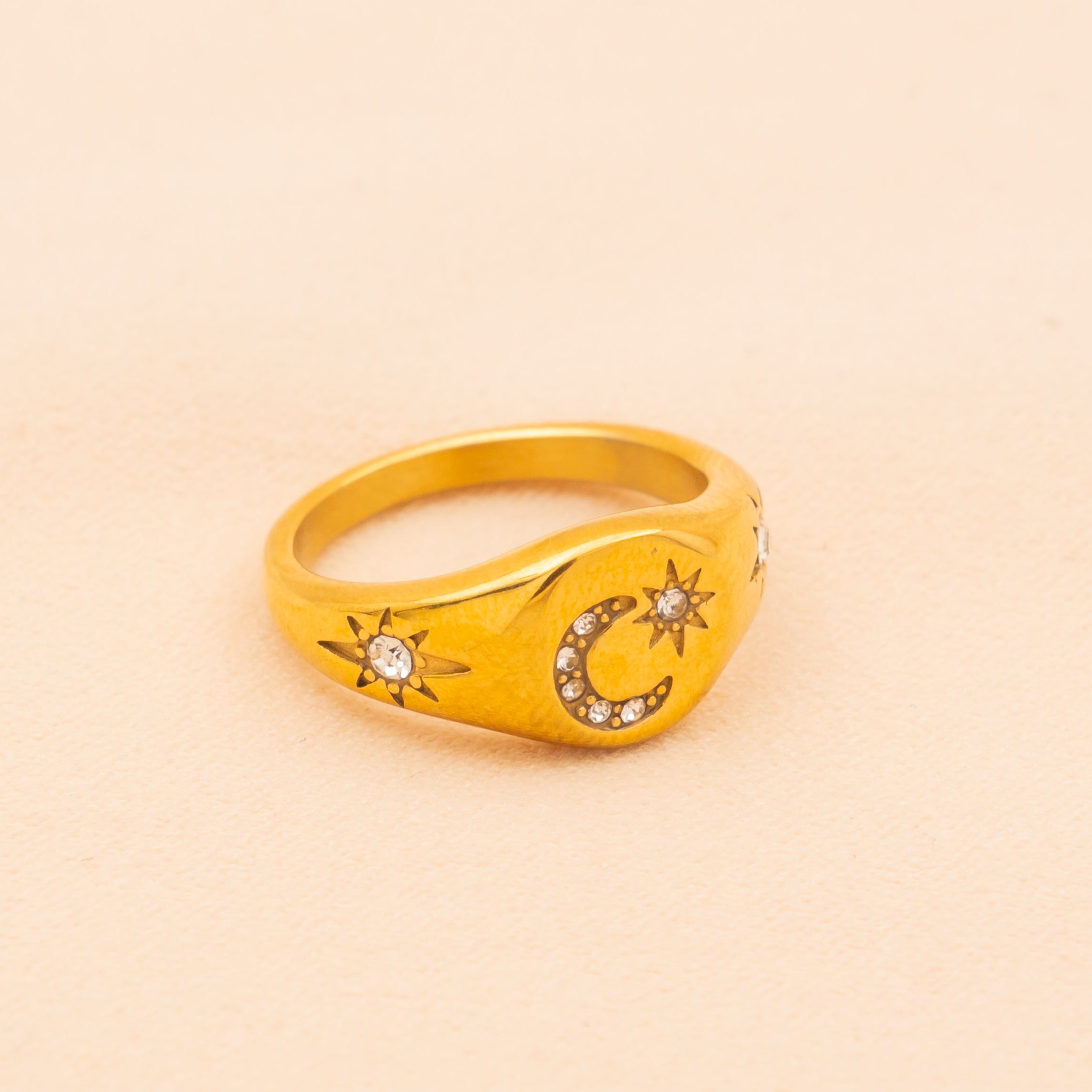 Crescent Moon Pie Ring