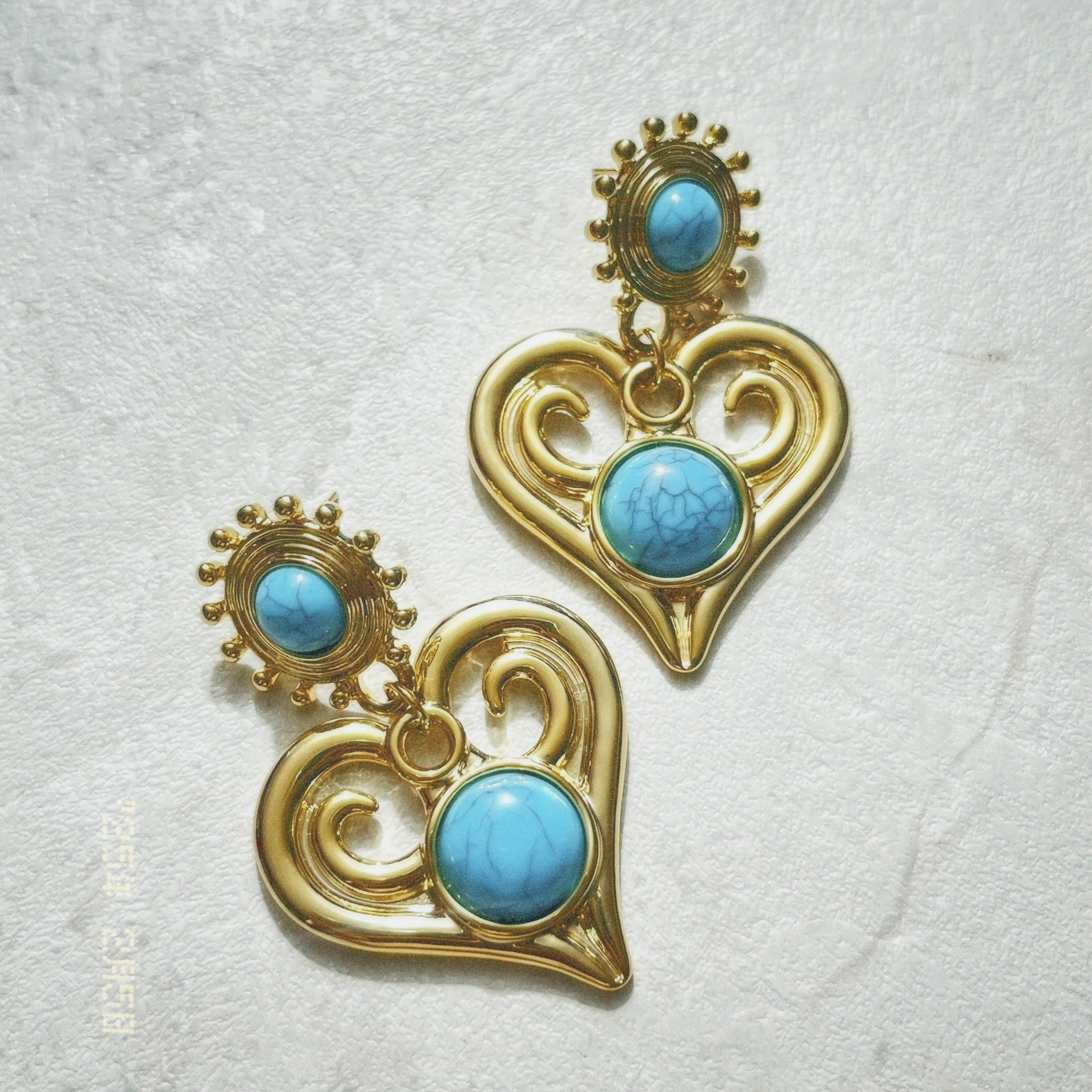 Electric Heart Statement Earrings