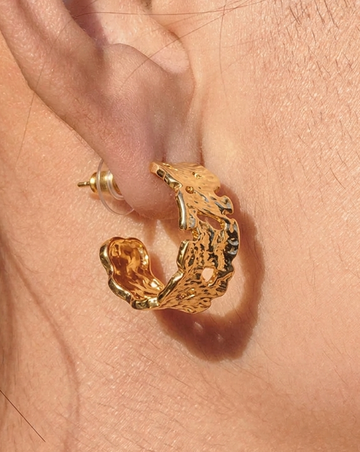 Muse Textured Hoops
