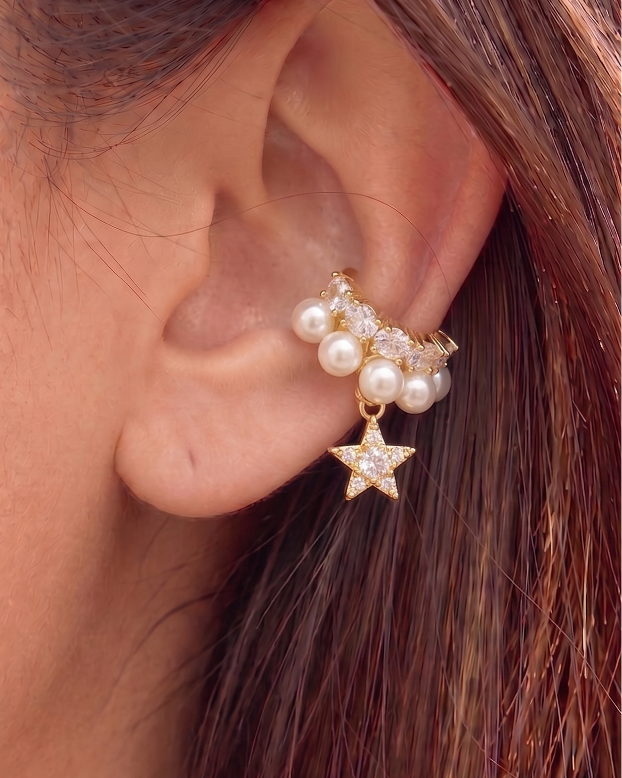 Starstruck Pearl Ear Cuff
