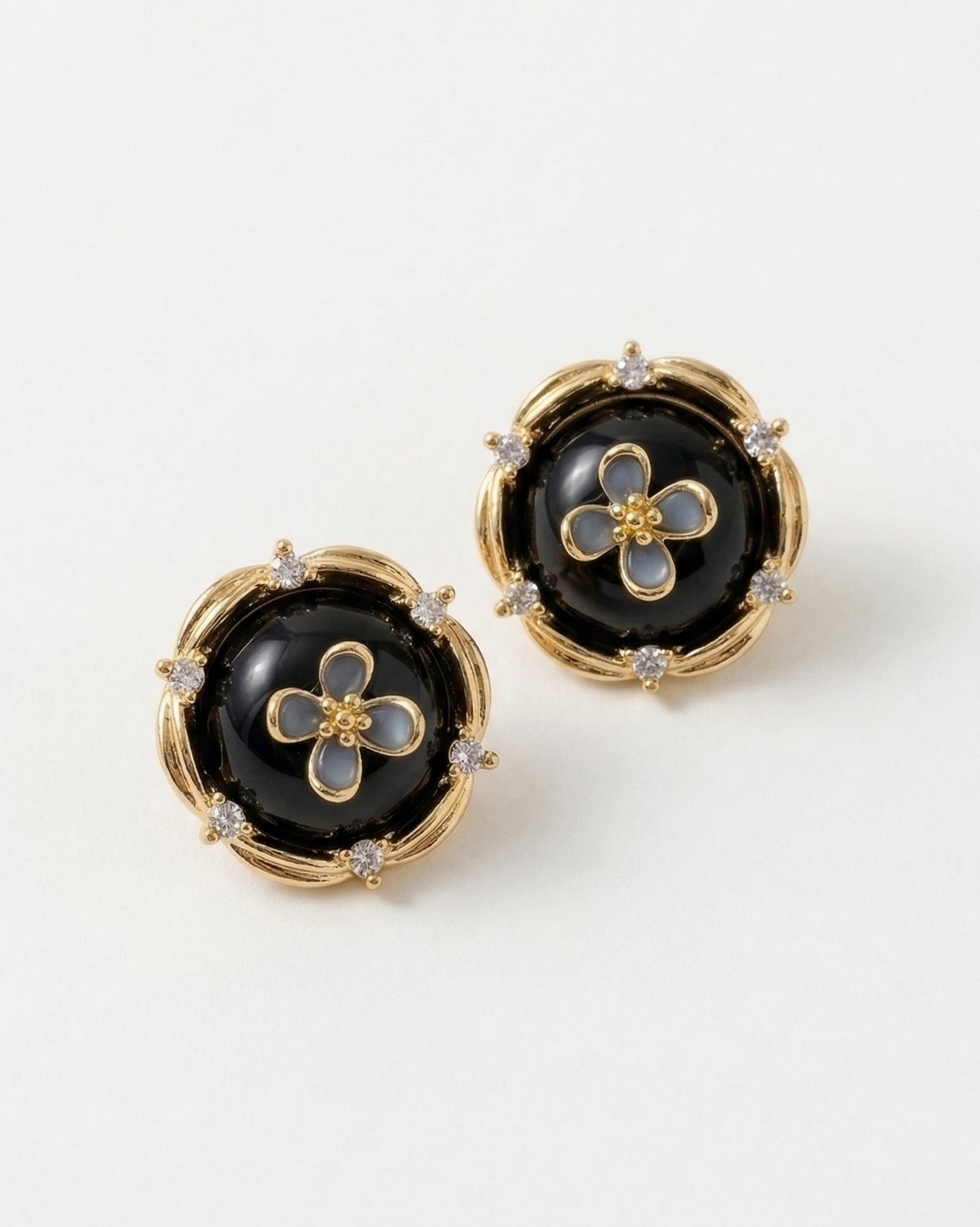Midnight Bloom Studs