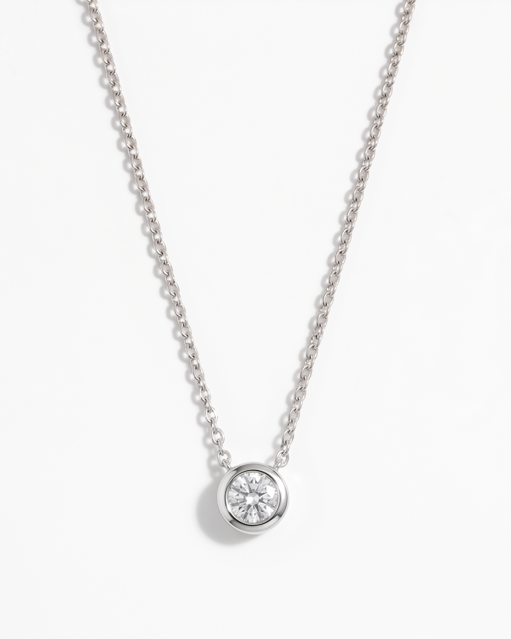 Bezel Solitaire Necklace