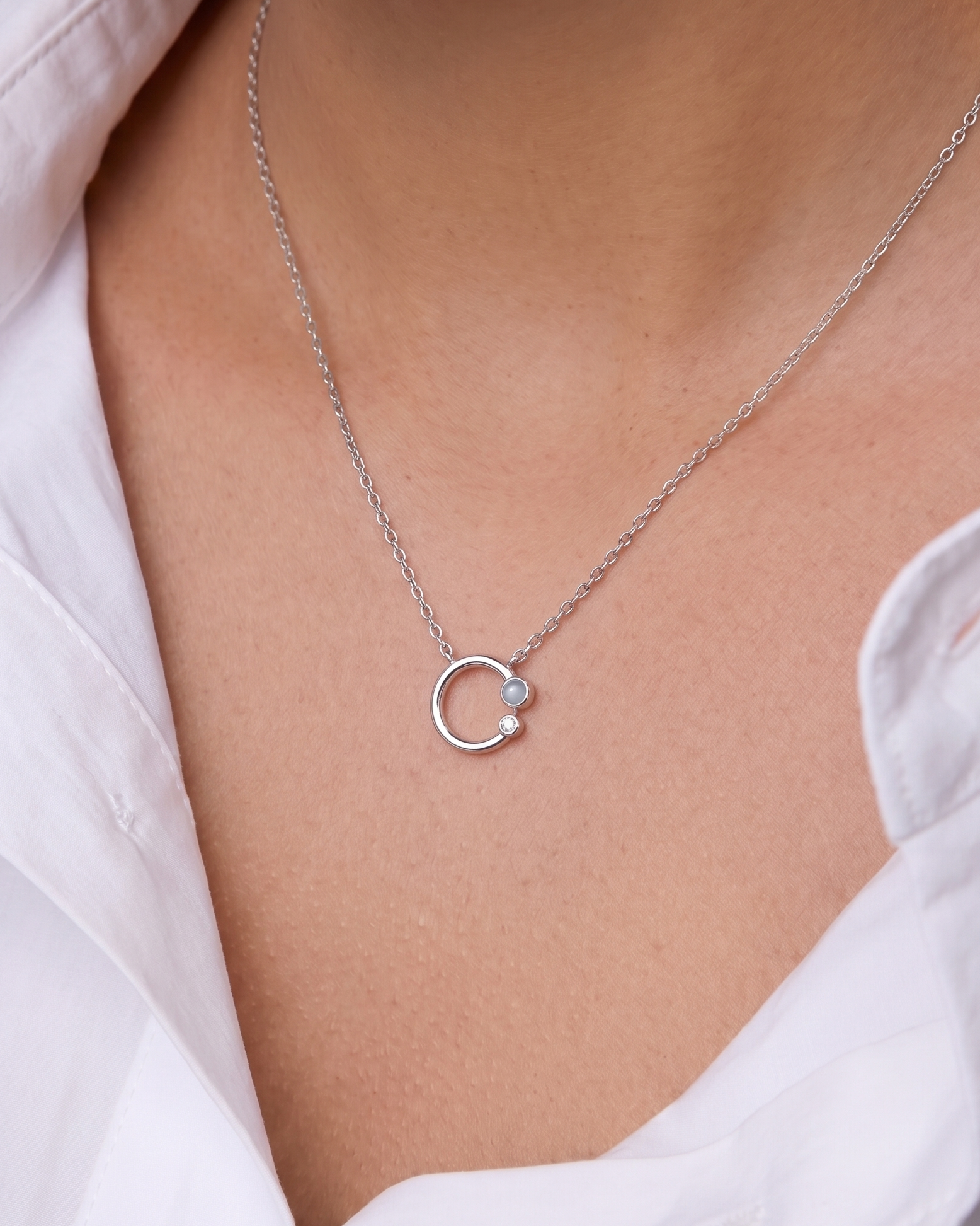 Celeste Orbit Pendant Necklace
