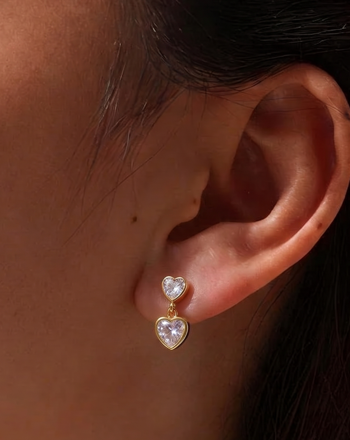 Amour Heart Studs