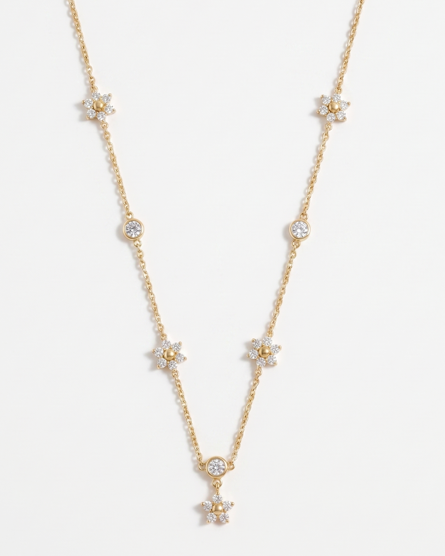 The Multi Floral Drop Necklace
