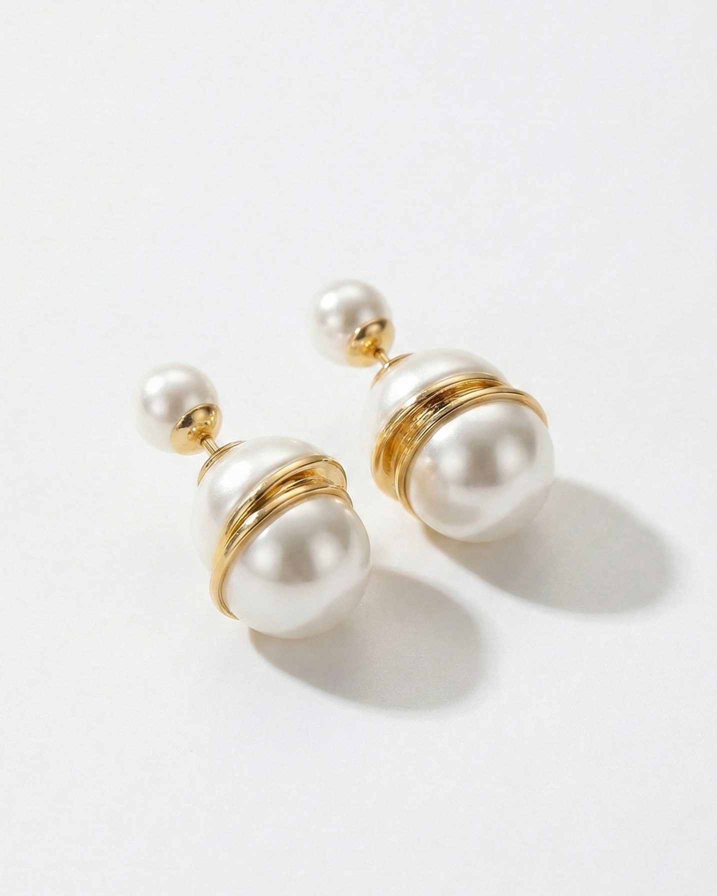 Élan Dual Pearl Earrings