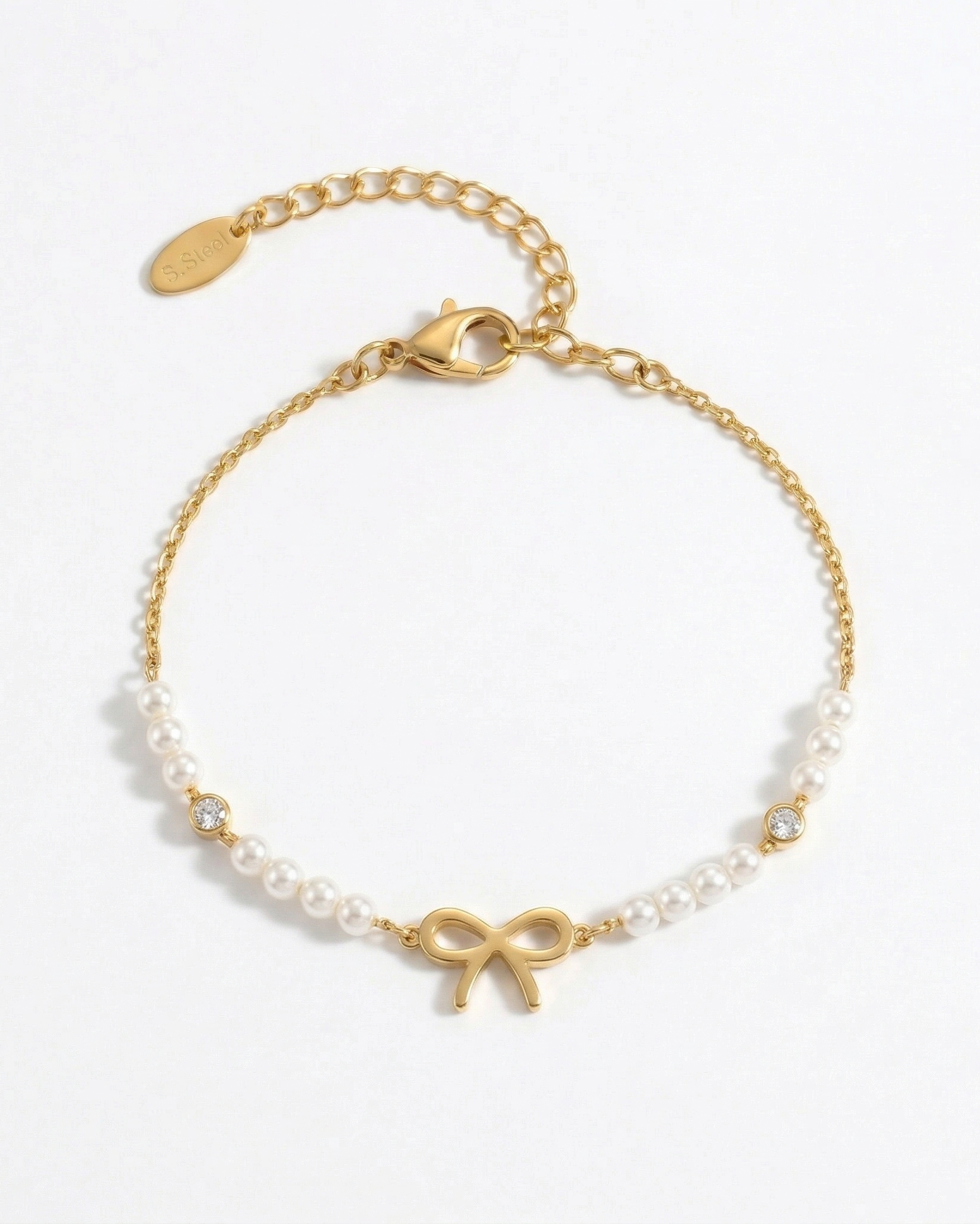 Pearl Bow Bracelet
