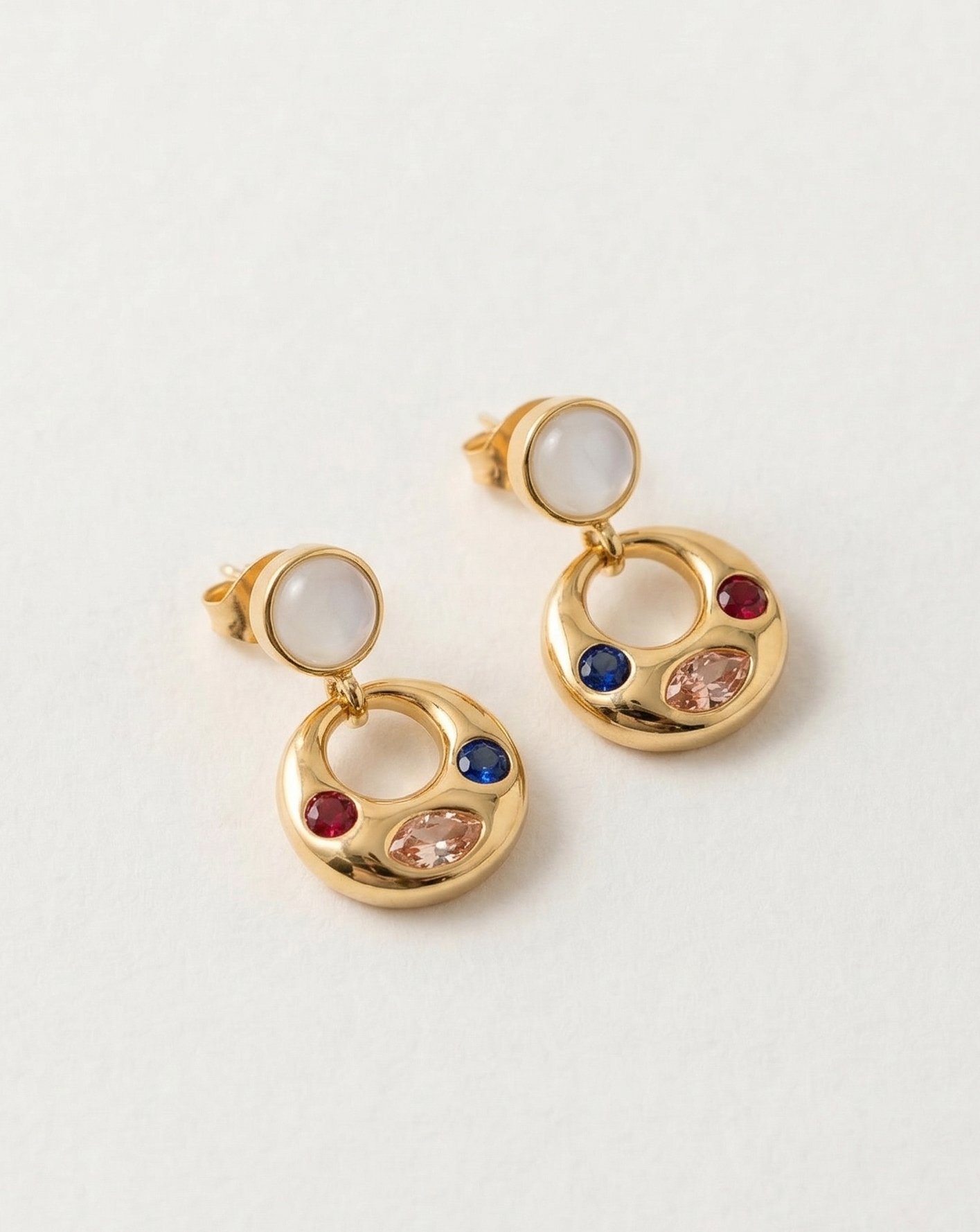 Solara Gem Drop Earrings