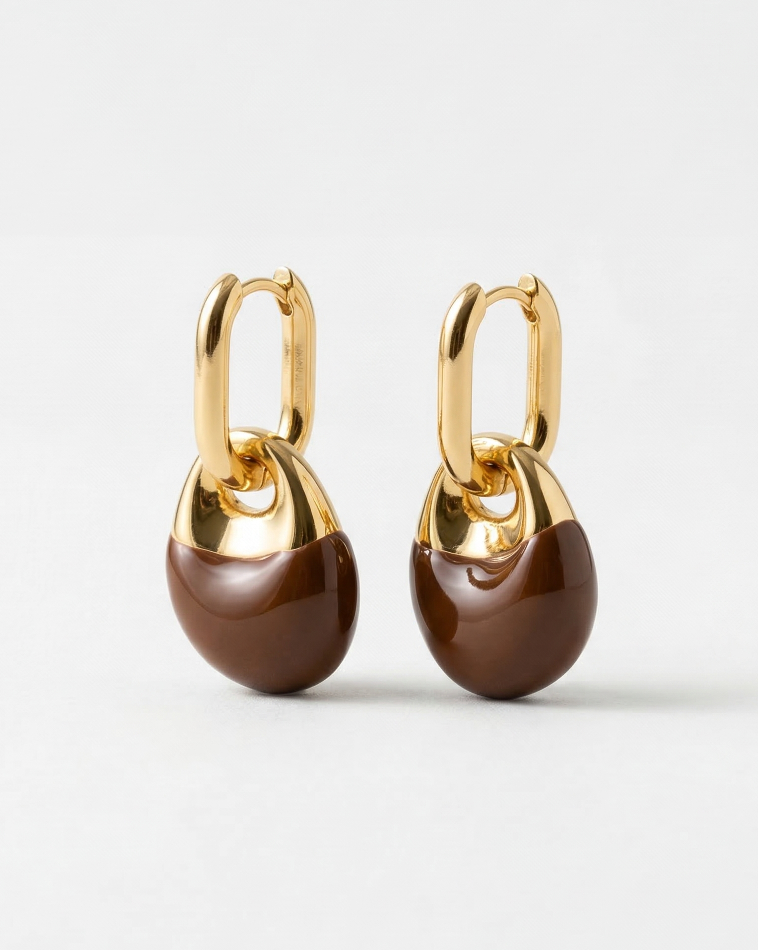 Molten Enamel Drop Earrings