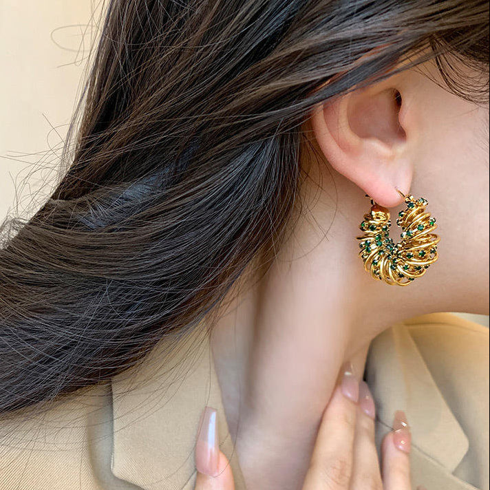 The Raya Twist Hoop Earrings