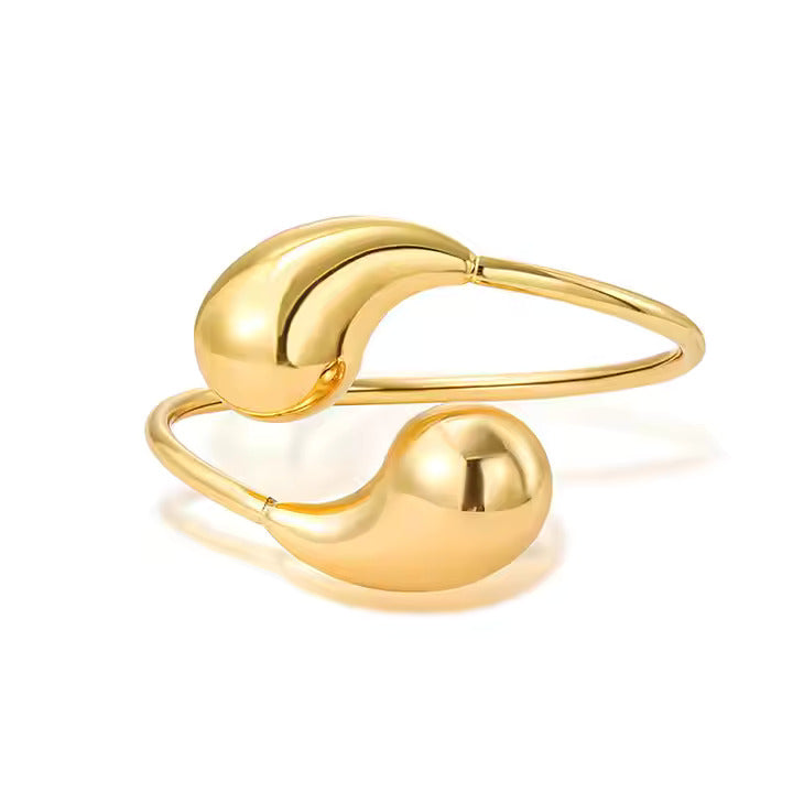 Dual Pear Chunky Bangle