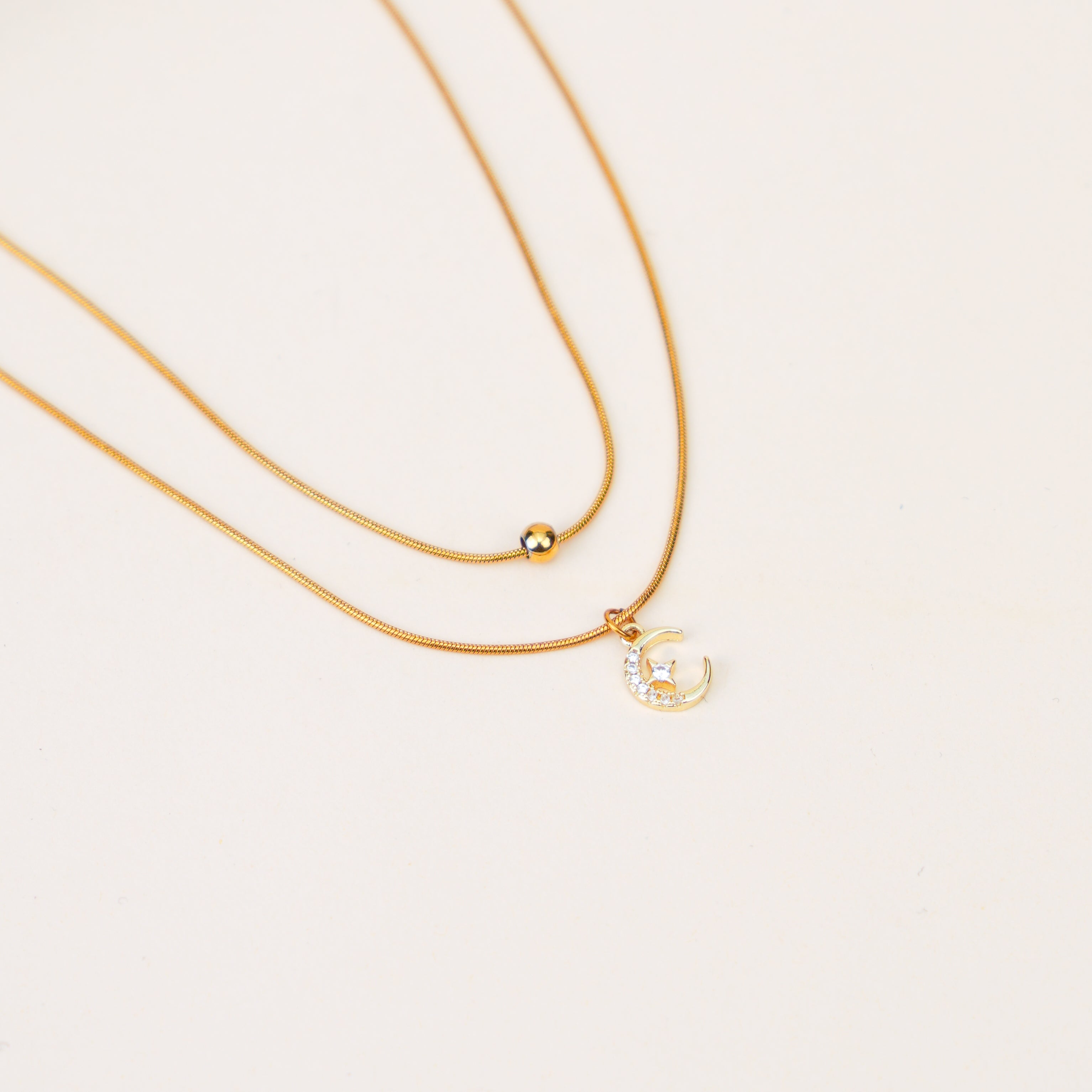 The Moon Layered Necklace