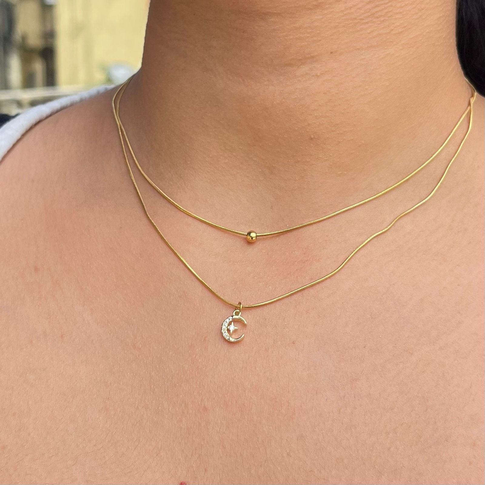 The Moon Layered Necklace