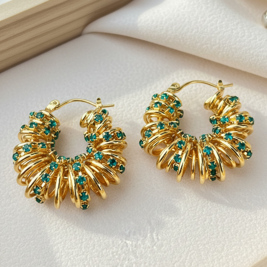 The Raya Twist Hoop Earrings