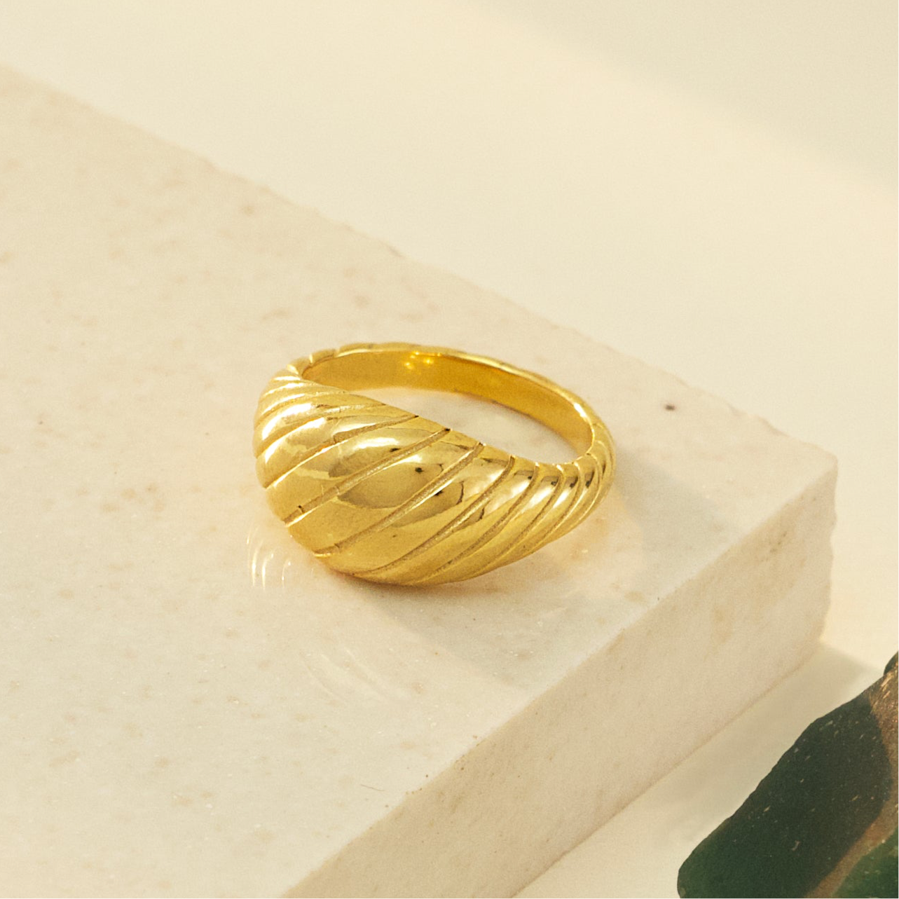 Textured Golden Ring