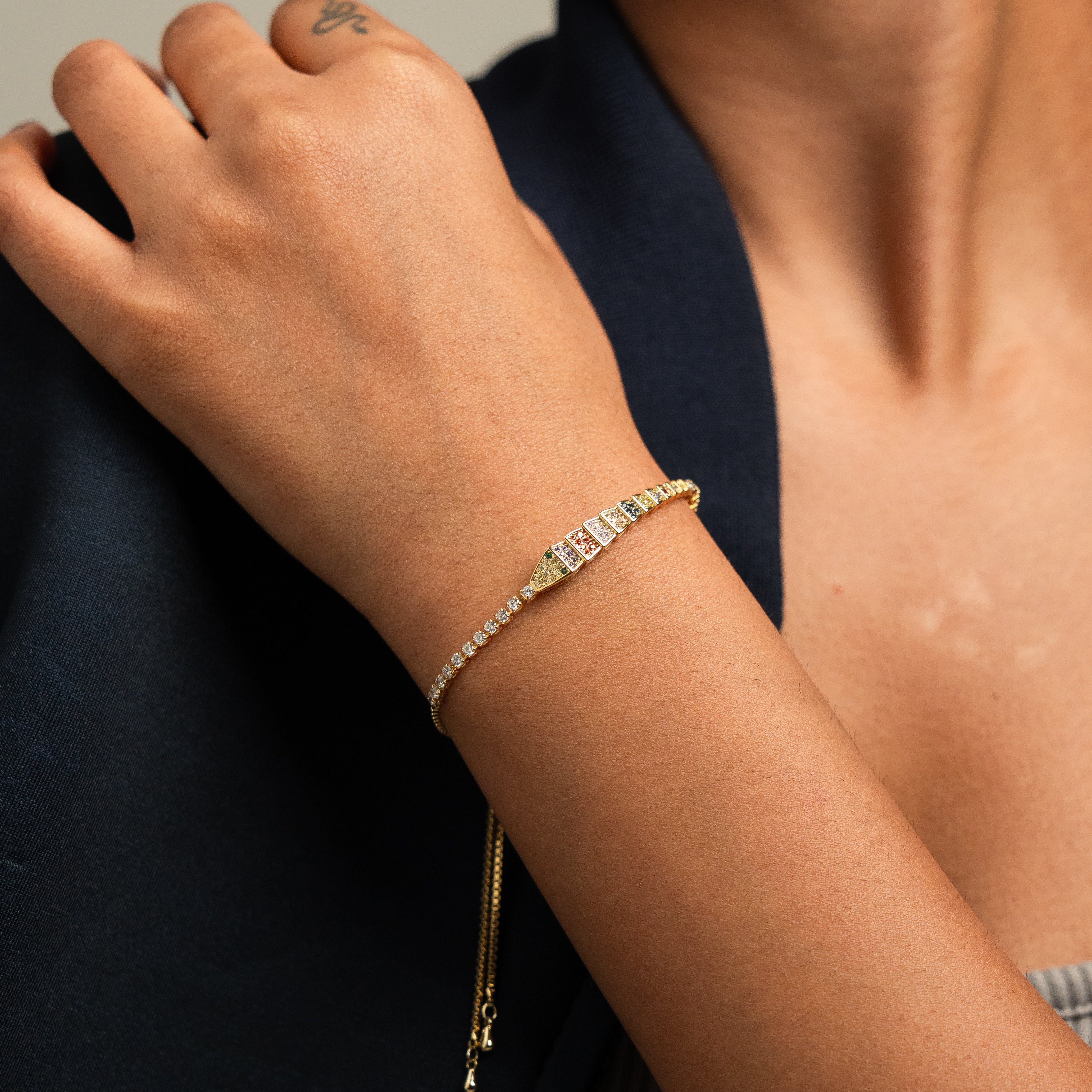 Psychedelic Snake Bracelet