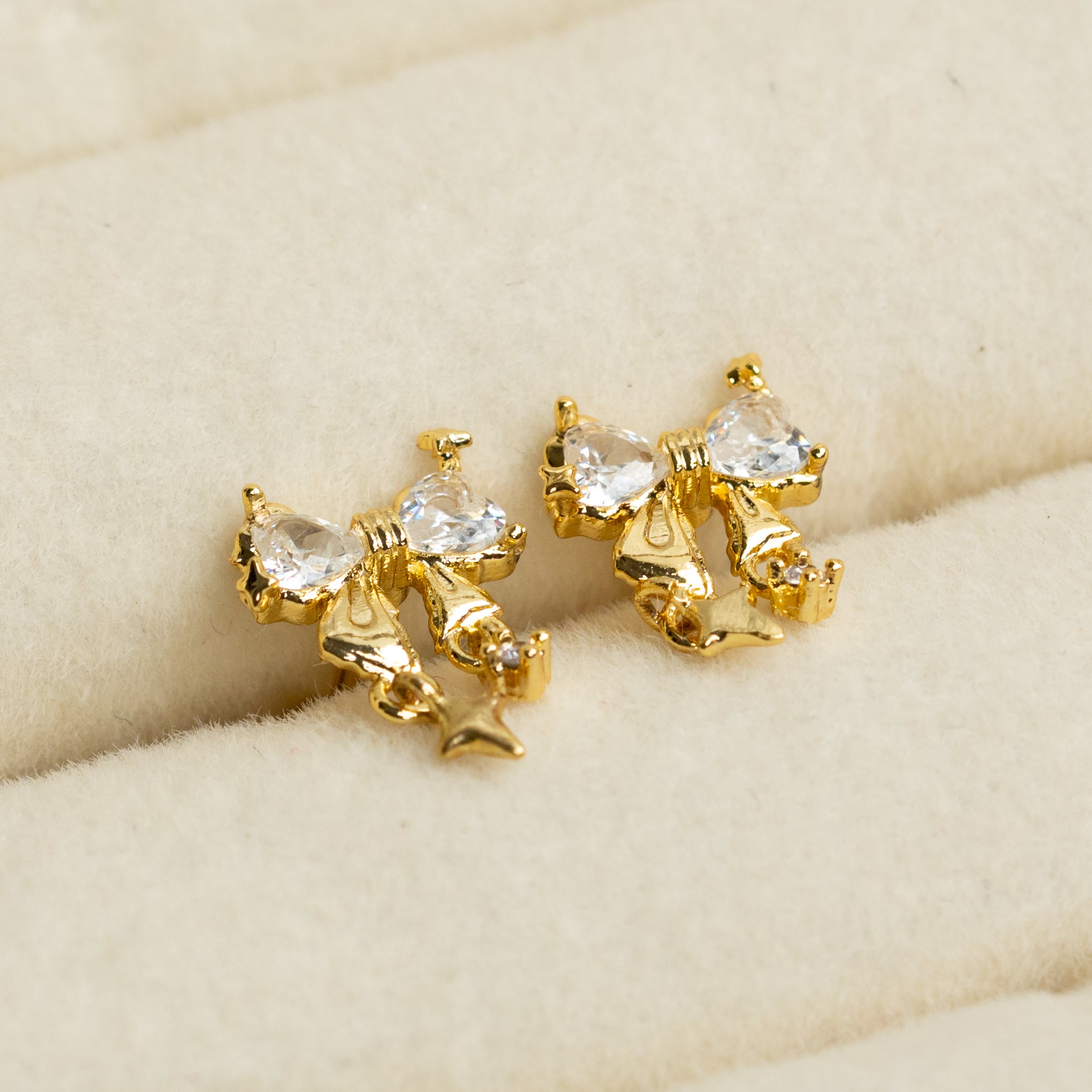 Amour Bow Stud Earrings