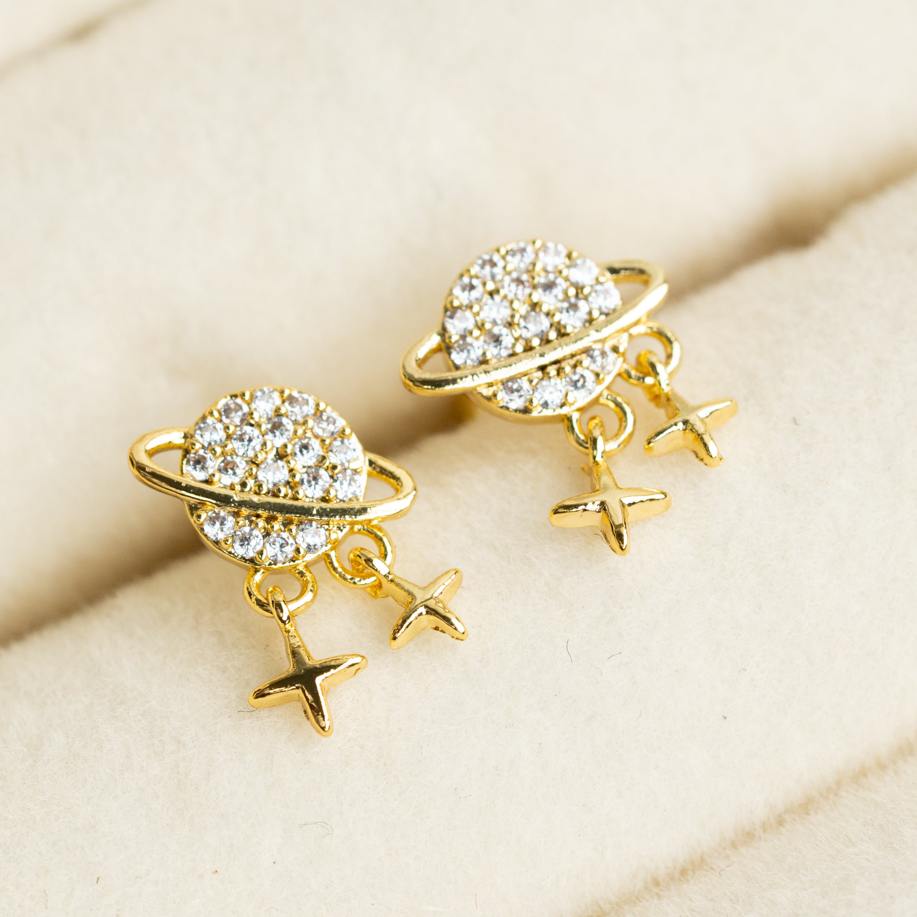 Saturn Stud Earrings