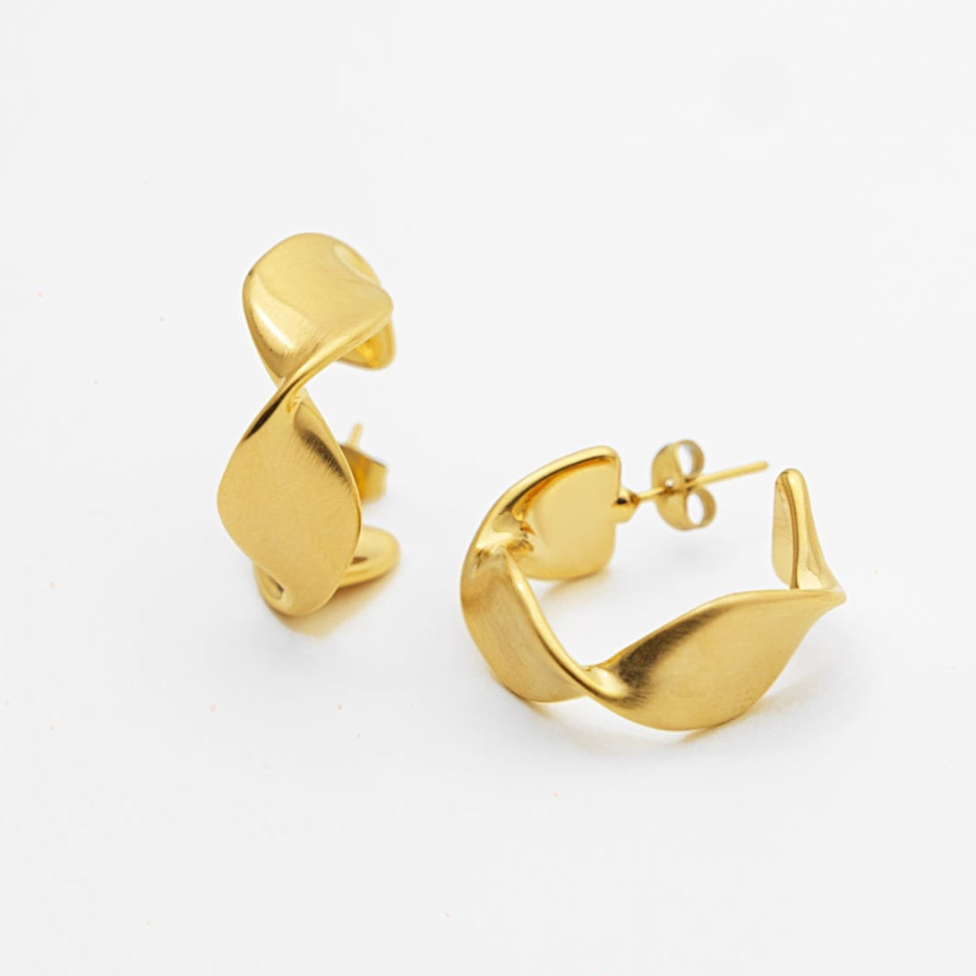 Etched Matte Hoops