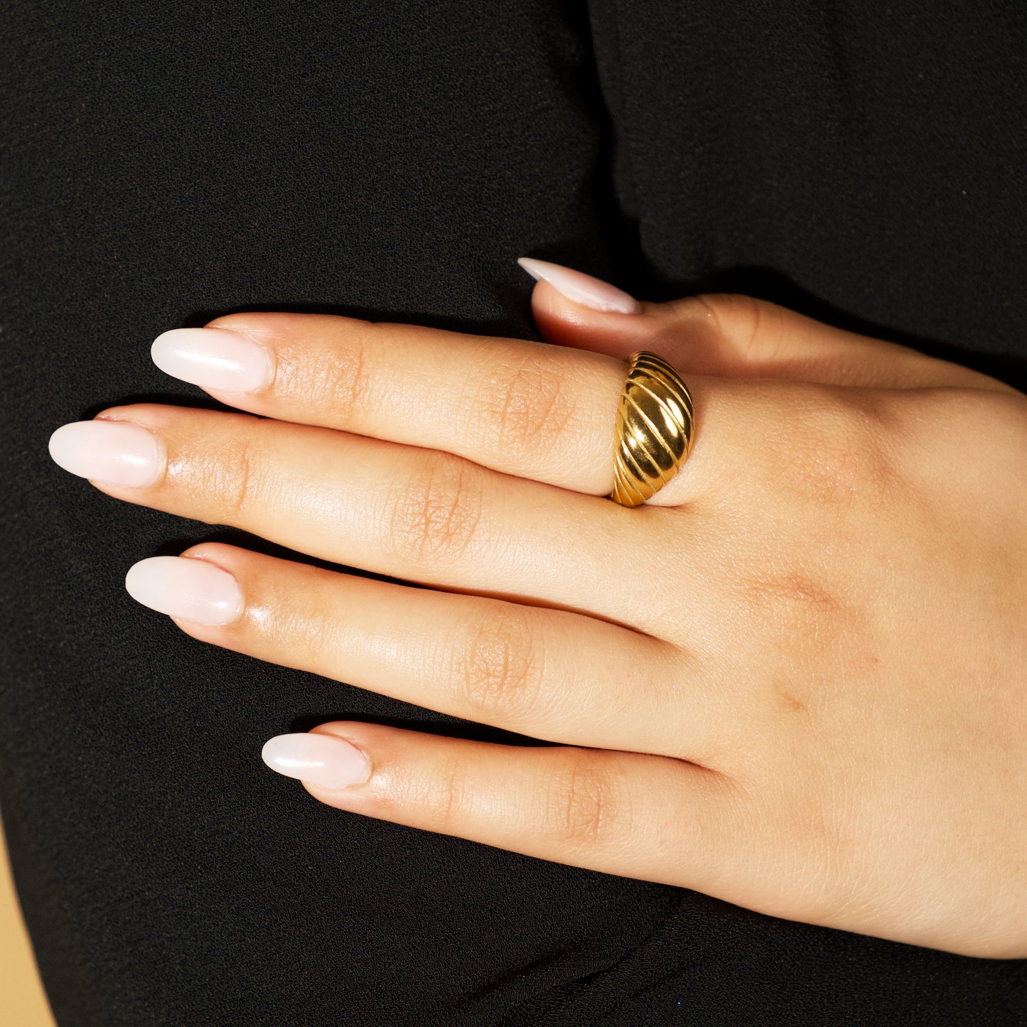 Textured Golden Ring