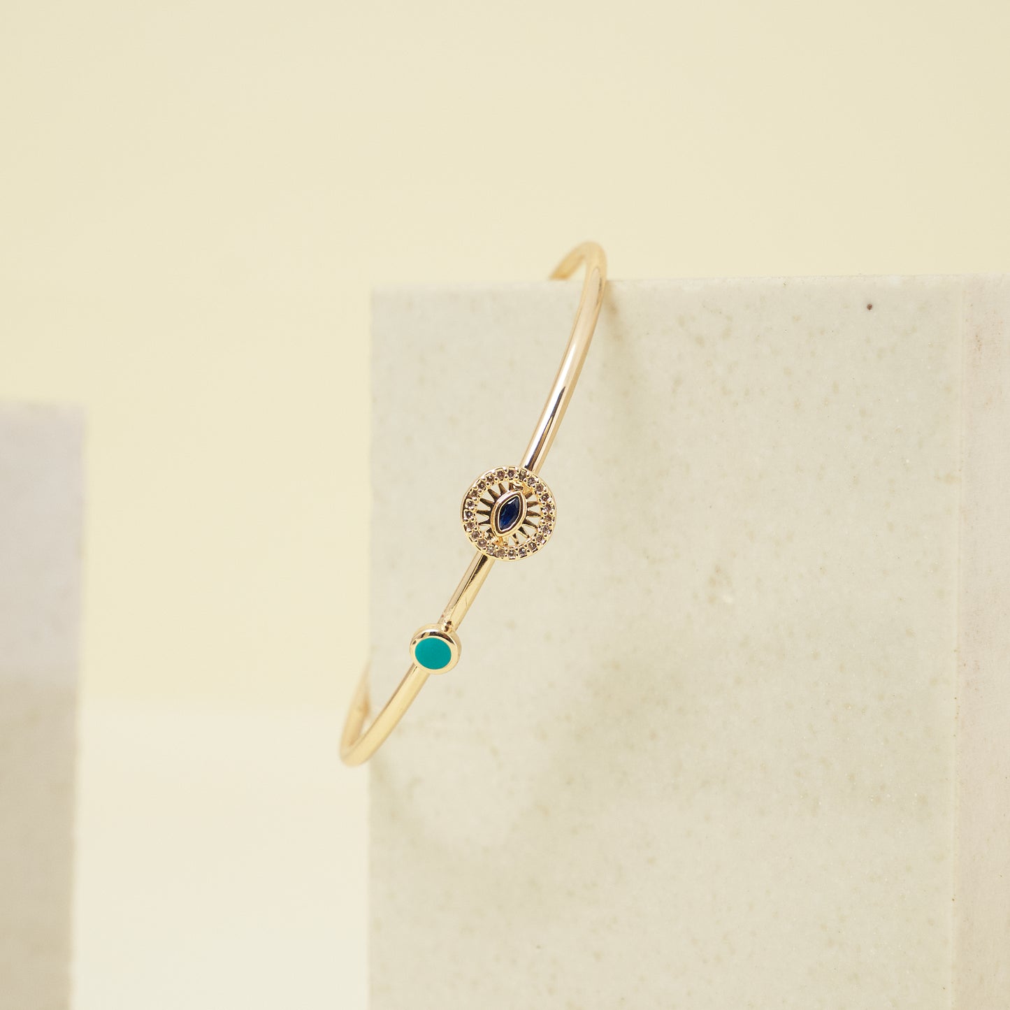 Evil Eye Minimal Bangle