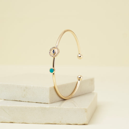 Evil Eye Minimal Bangle