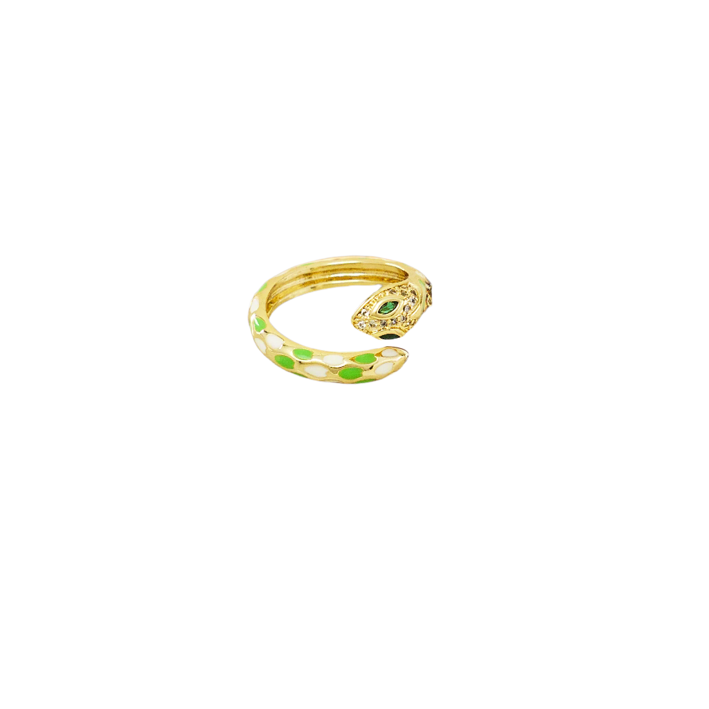 Dual Colored Snake Ring