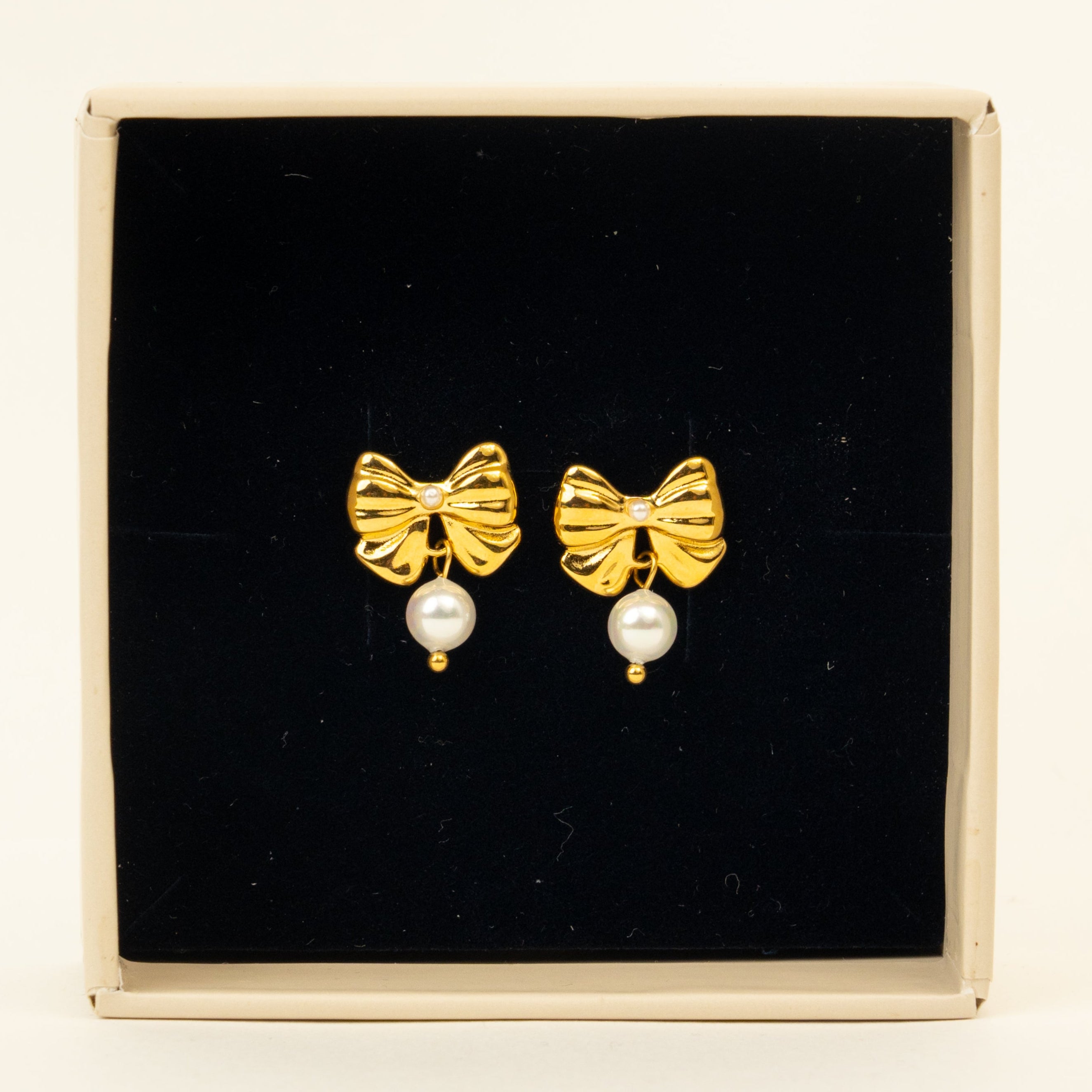Pearl Bow Studs