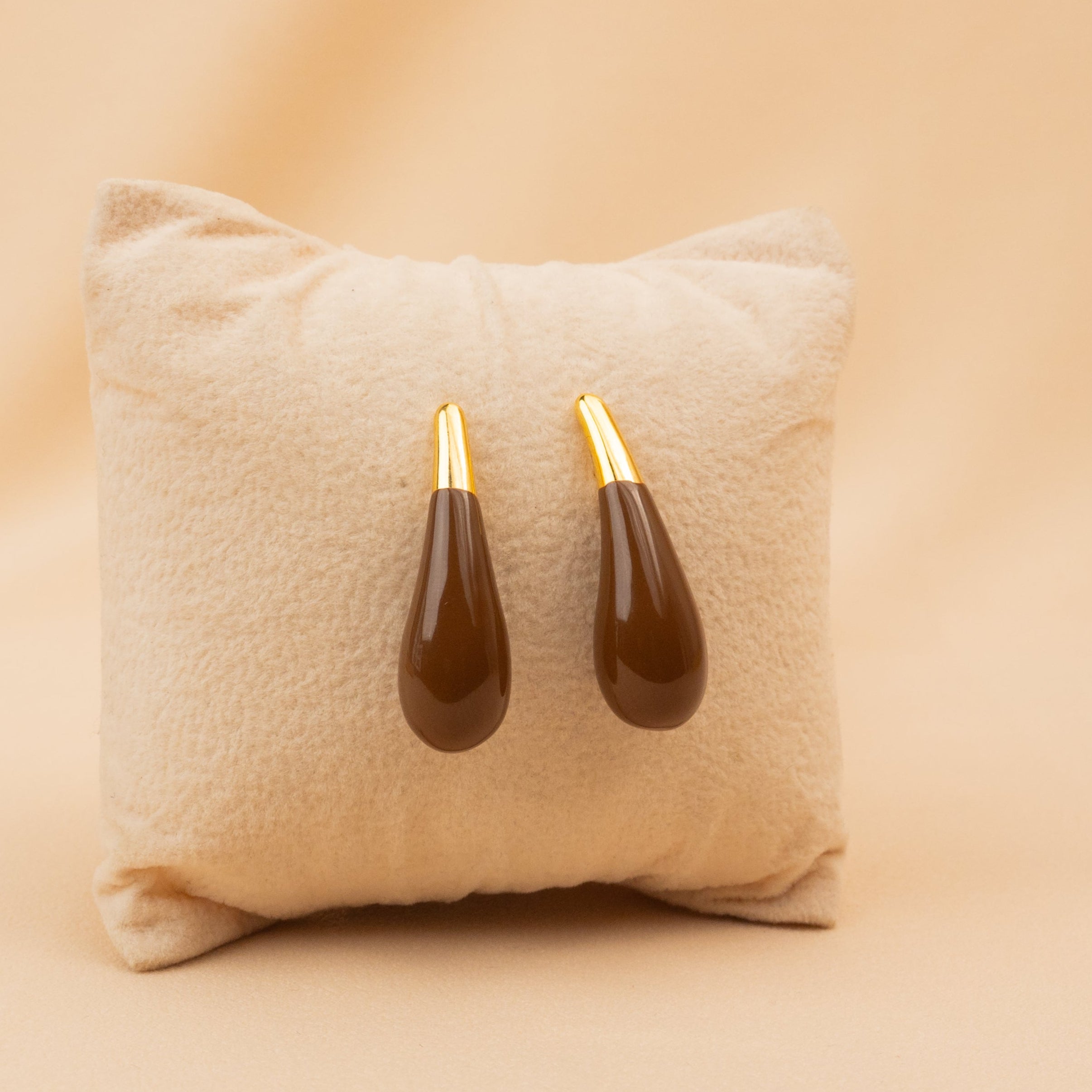 Cocoa Glaze Drop Earrings
